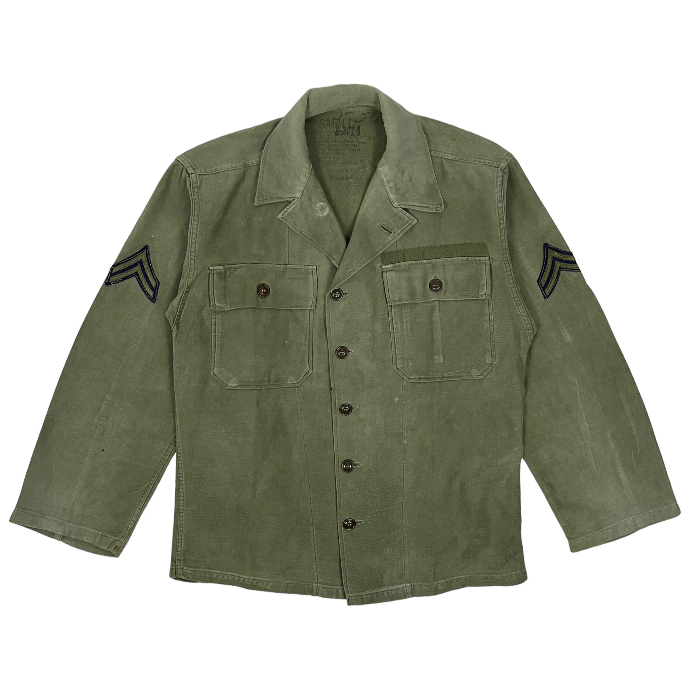 Vintage 1947 US Army OG-107 Utility Jacket - Size M/L Size US M / EU 48-50 / 2 - 1 Thumbnail