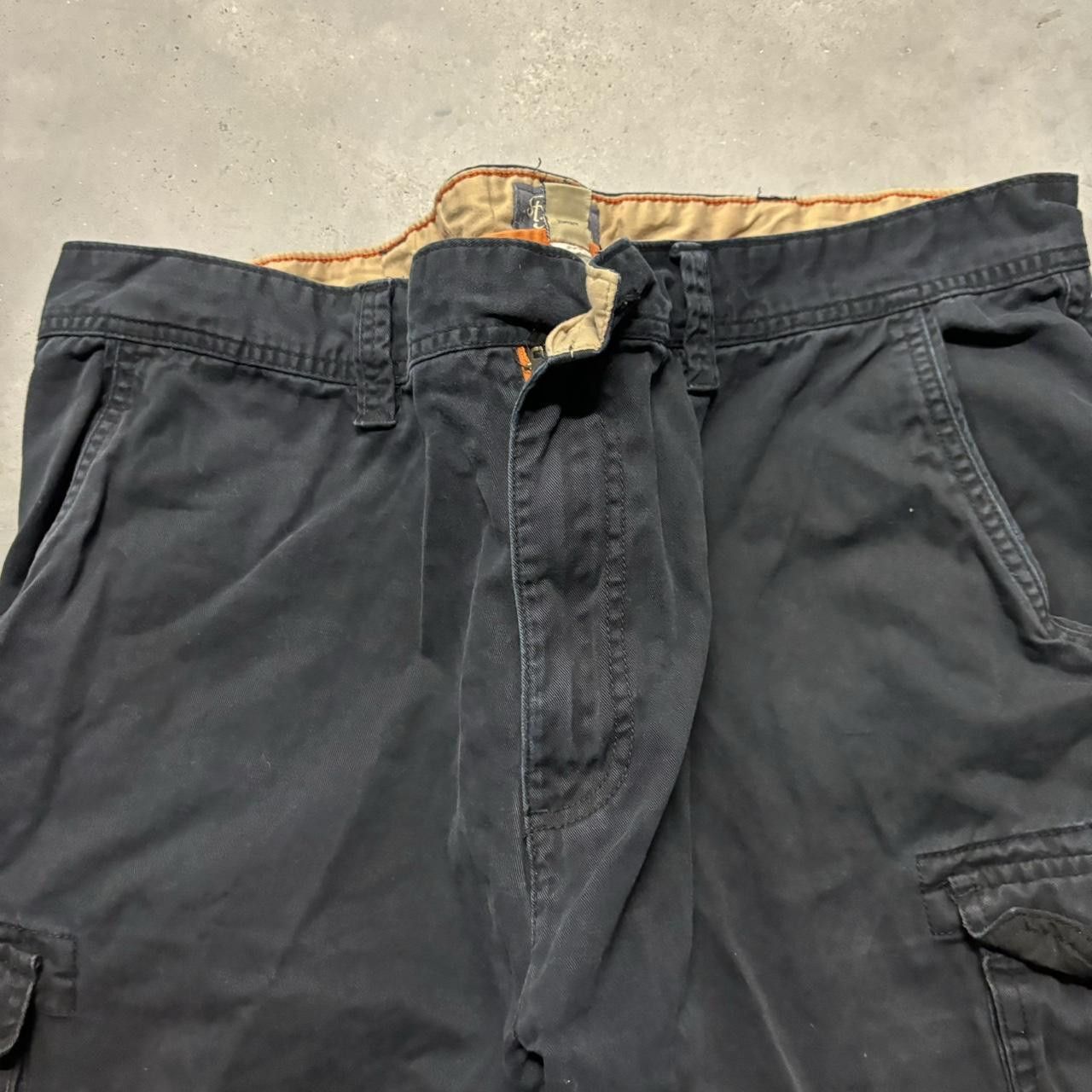 Japanese Brand × Vintage Vintage Y2K/2000s Grunge Black Skater Style Cargo Shorts Size US 40 / EU 56 - 2 Thumbnail