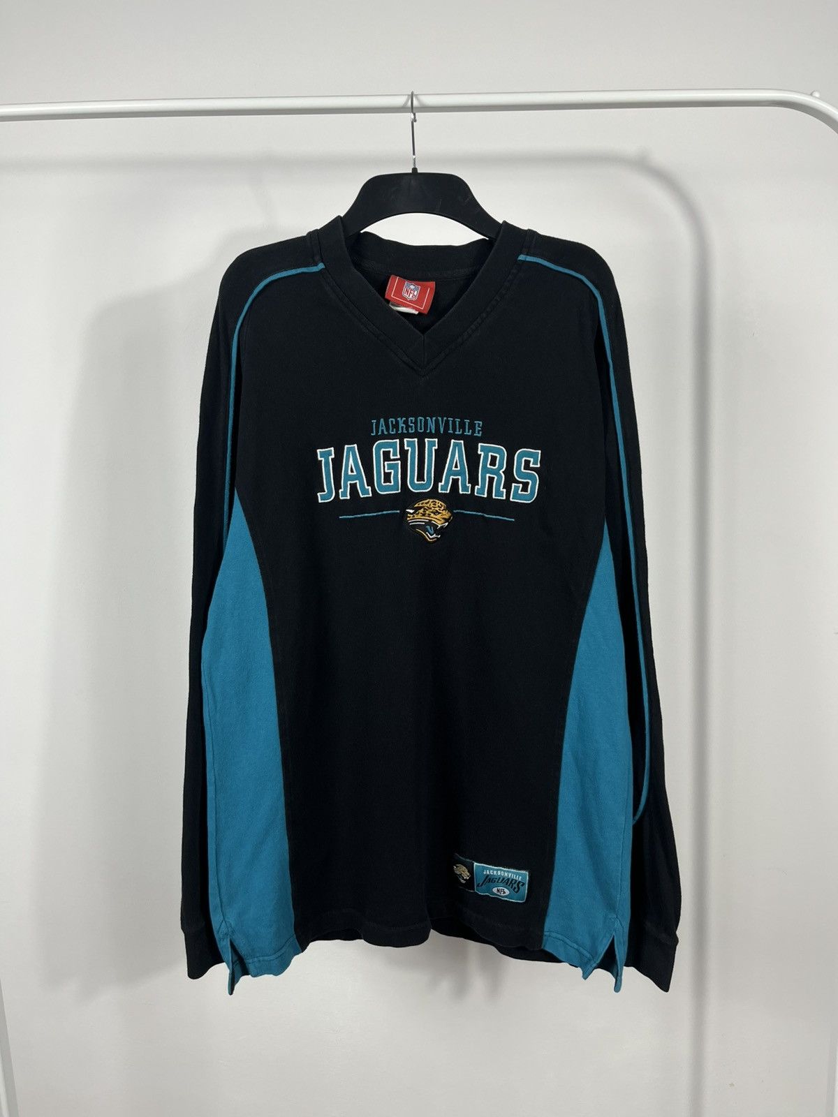NFL Vintage NFL Jacksonville Jaguars Teal Long Sleeve Shirt Size US M / EU 48-50 / 2 - 1 Thumbnail