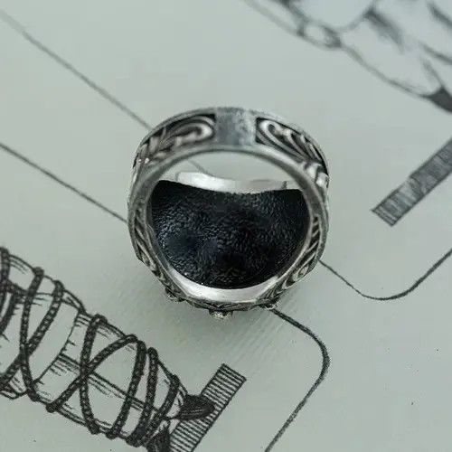 Anime 925 Silver Plated Adjustable Devil Clown Ring for Men Women Size ONE SIZE - 3 Thumbnail