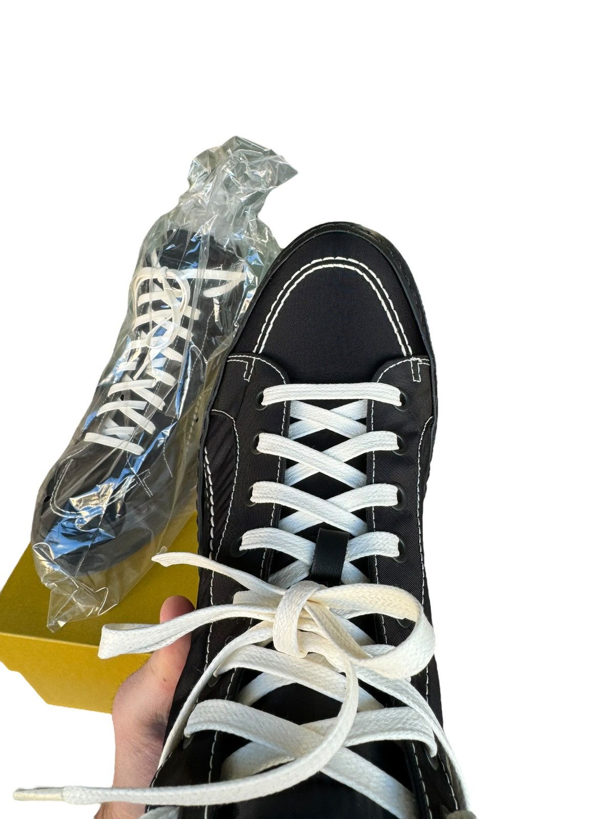 Rhude V1 High Triple Black Hi Sneaker Size US 12 / EU 45 - 11 Thumbnail