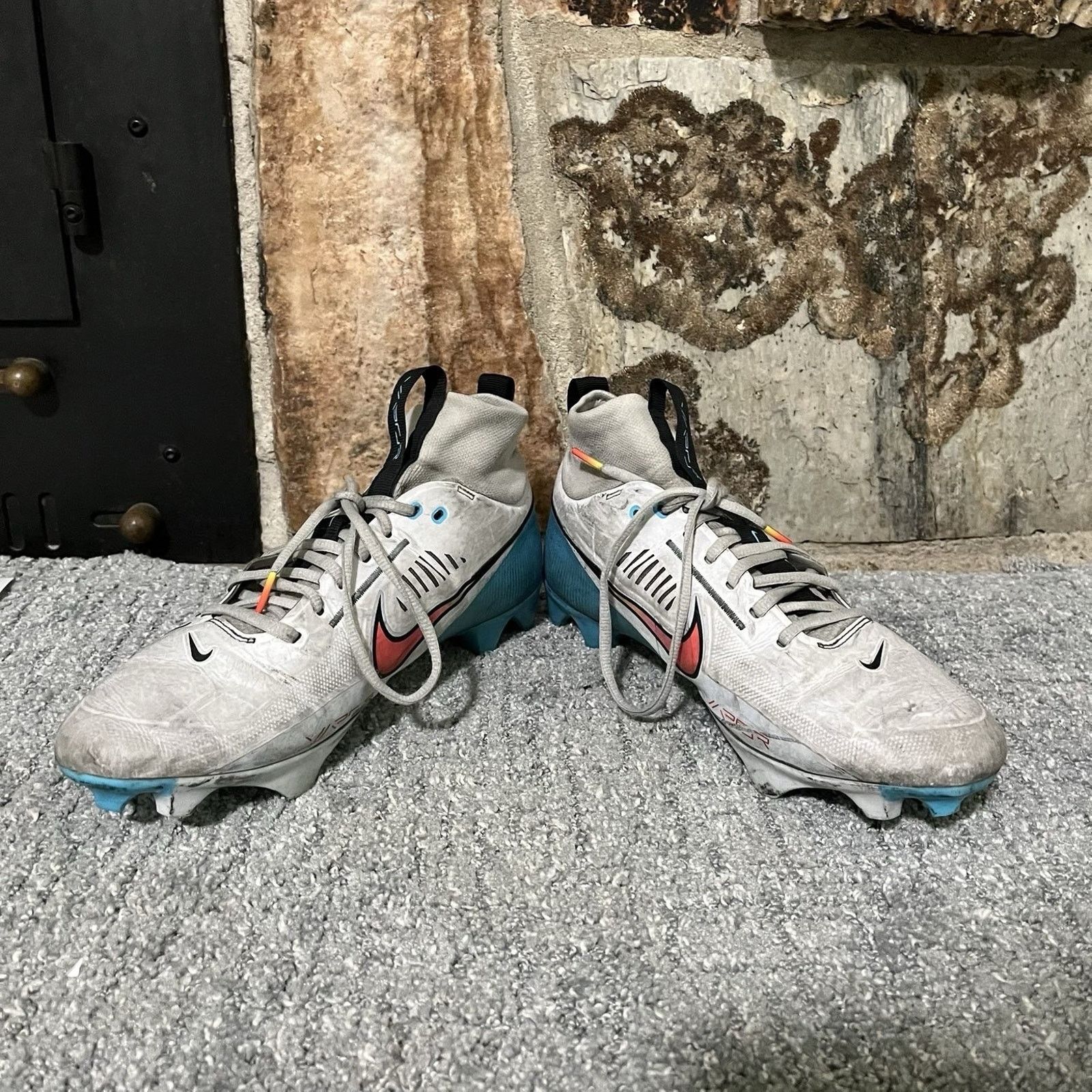 Nike Nike Vapor Edge Pro 360 2 Men's Size 10 White Blue Football Size US 10 / EU 43 - 4 Thumbnail