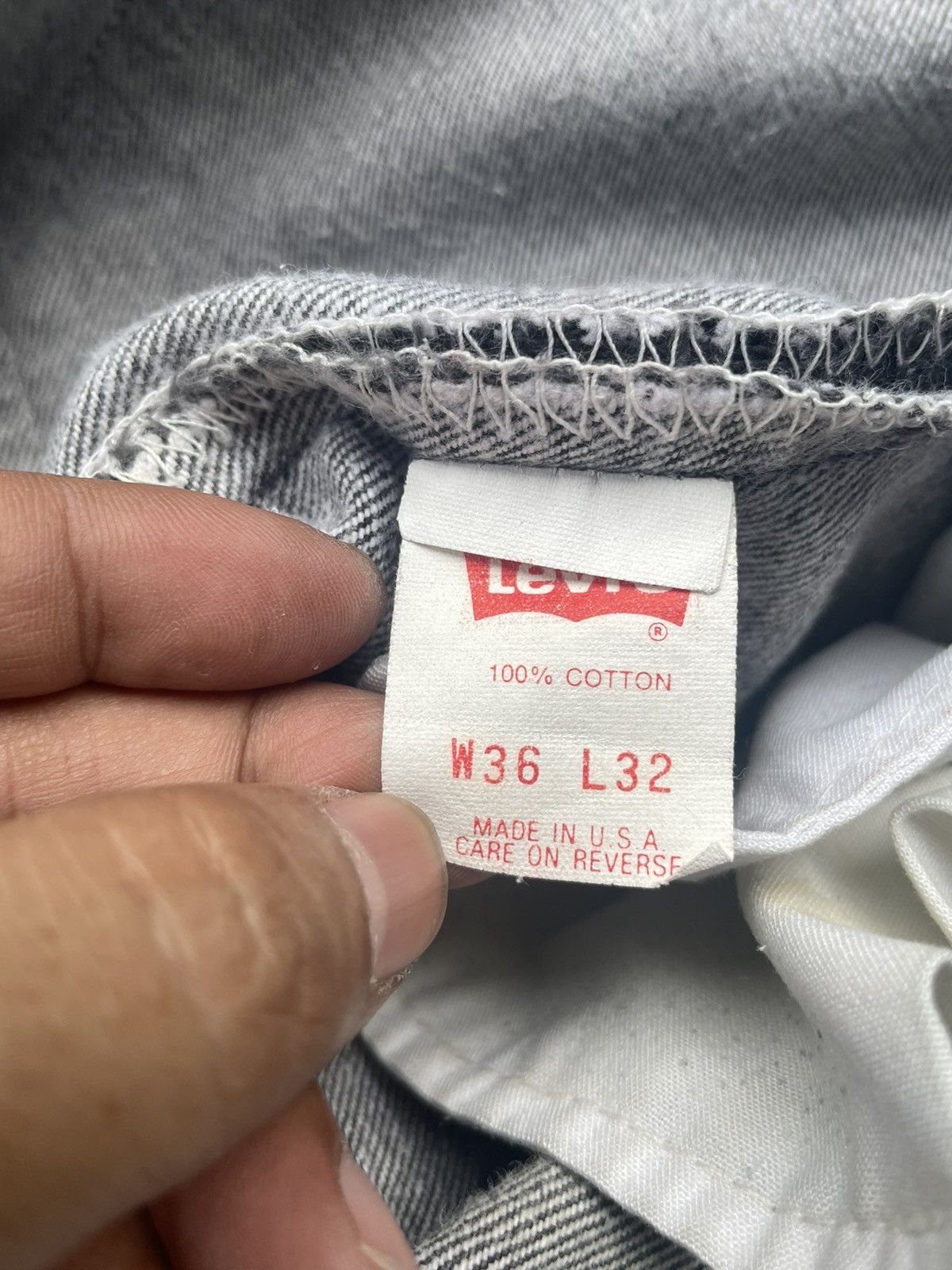 Levi's × Vintage Vintage 1991 Levis 501 e Faded Denim Size US 35 - 19 Thumbnail