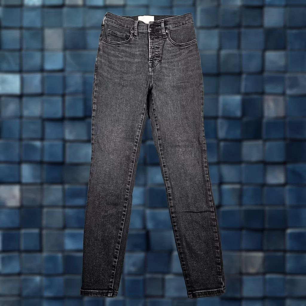 Everlane Everlane Jeans Regular Fit Denim Gray Dark Wash Mid Rise 28 Womens Size 28" / US 6 / IT 42 - 1 Thumbnail