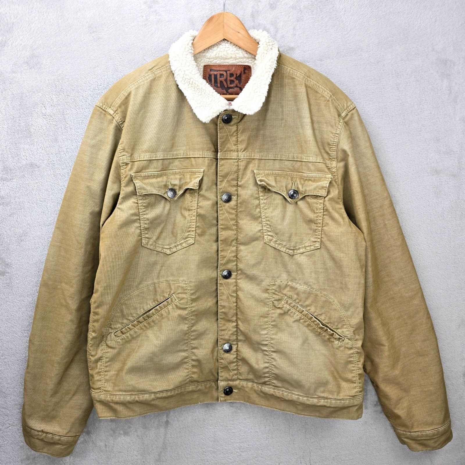 True Religion True Religion Daltry Sherpa Lined Jacket Fits XL Trucker Size US XL / EU 56 / 4 - 1 Thumbnail