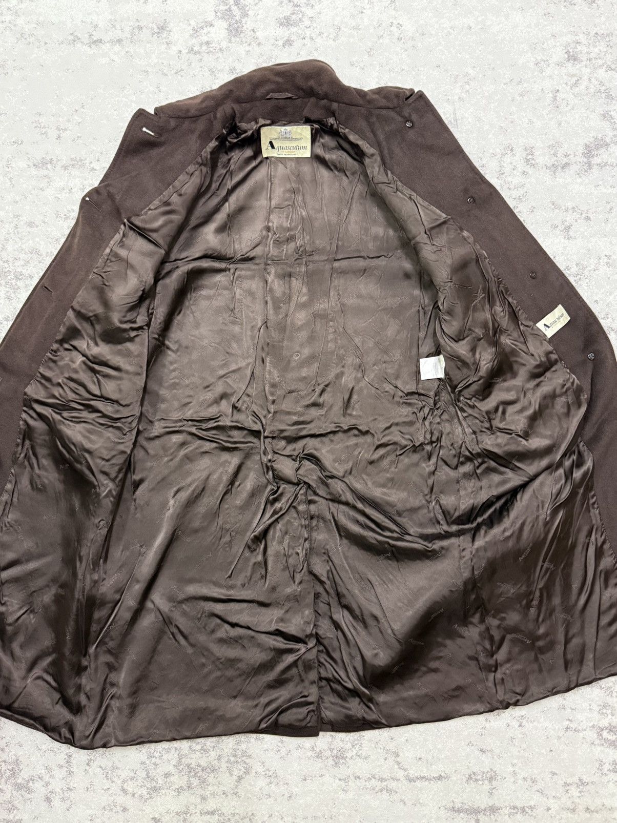 Aquascutum Aquascutum Made In England Wool Long Coat Jacket Brown Size US M / EU 48-50 / 2 - 7 Thumbnail