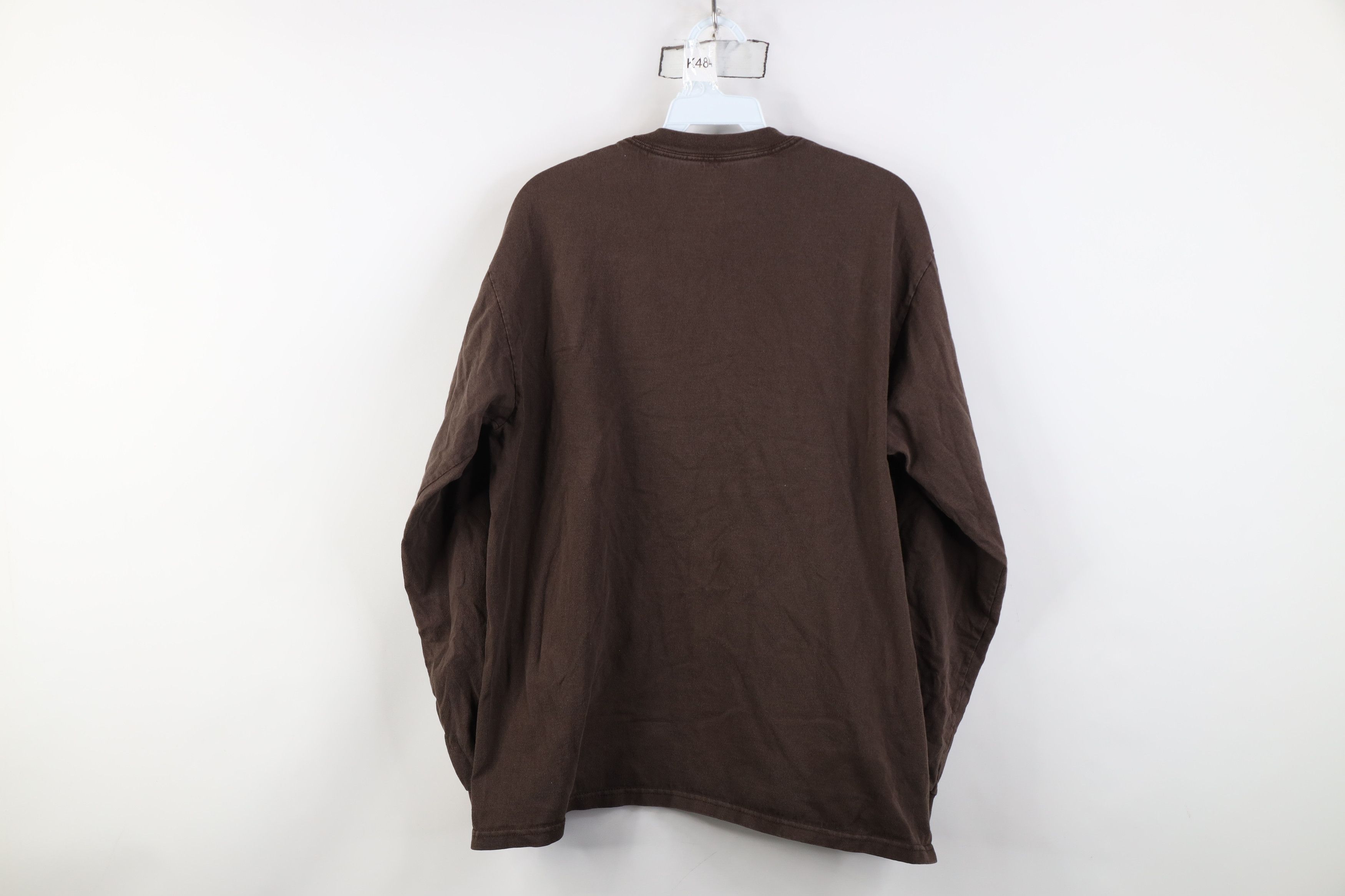Vintage Vintage Y2K Streetwear Long Sleeve T-Shirt Brown Cotton Size US M / EU 48-50 / 2 - 12 Thumbnail