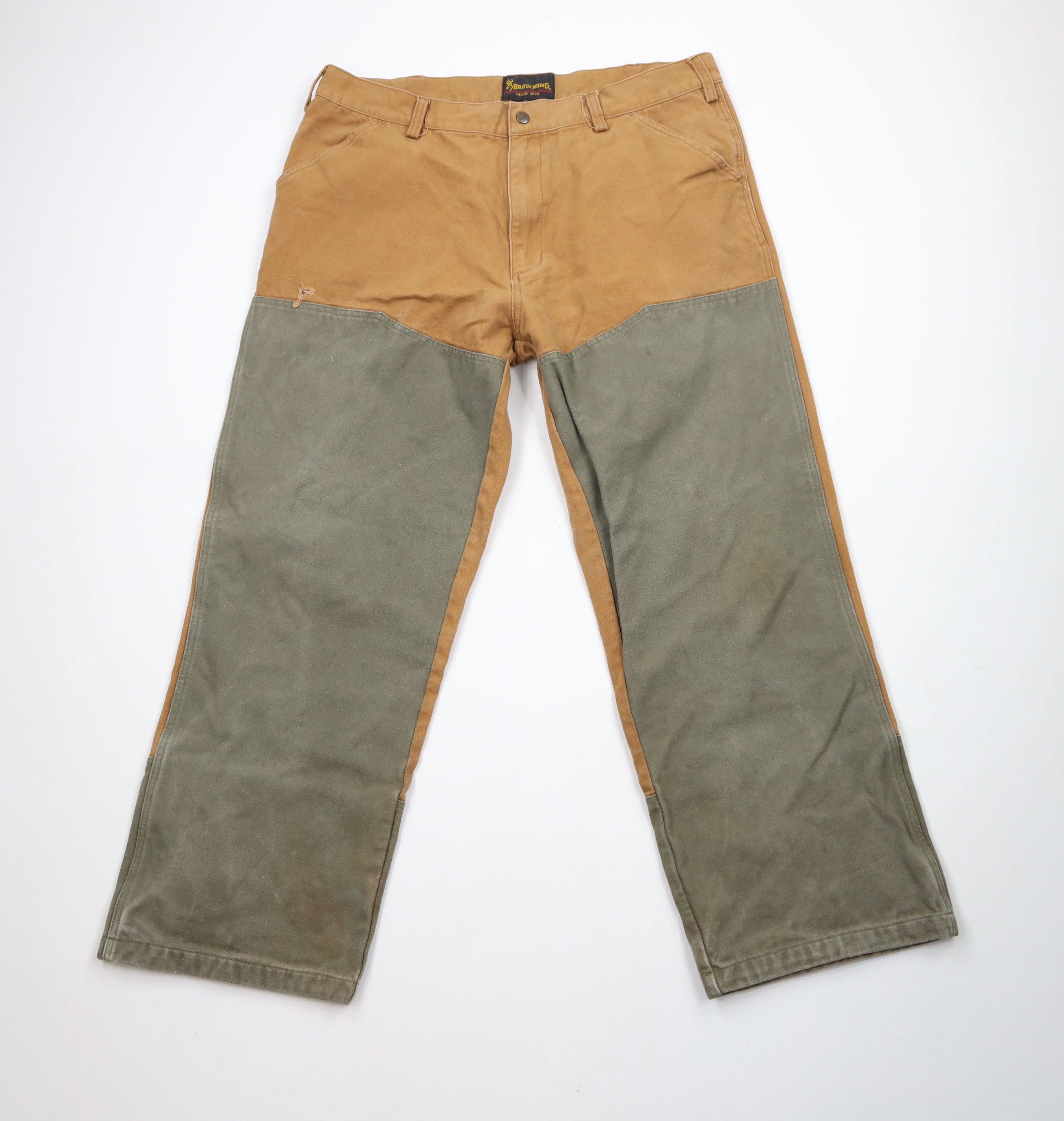 Vintage Vintage 90s Streetwear Reinforced Canvas Field Brush Pants Size US 37 - 1 Thumbnail