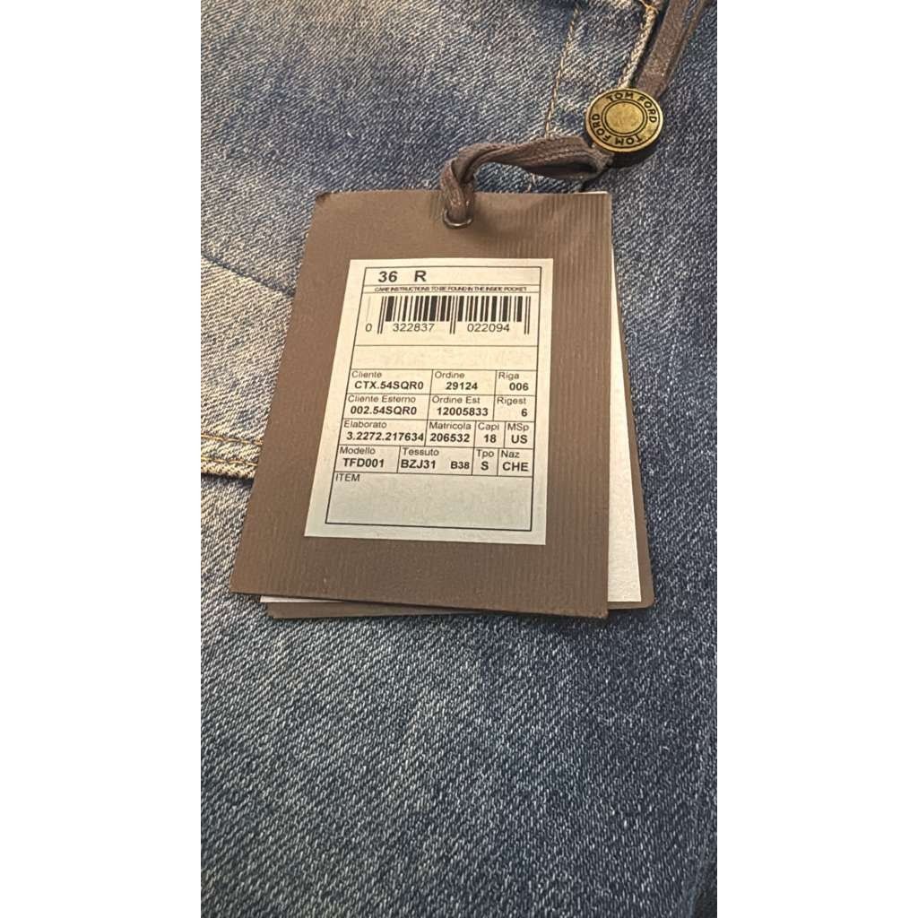 Tom Ford o1rshd1 Q:2 / Slim Denim Jeans in DK Indigo 36 Size US 36 / EU 52 - 19 Thumbnail