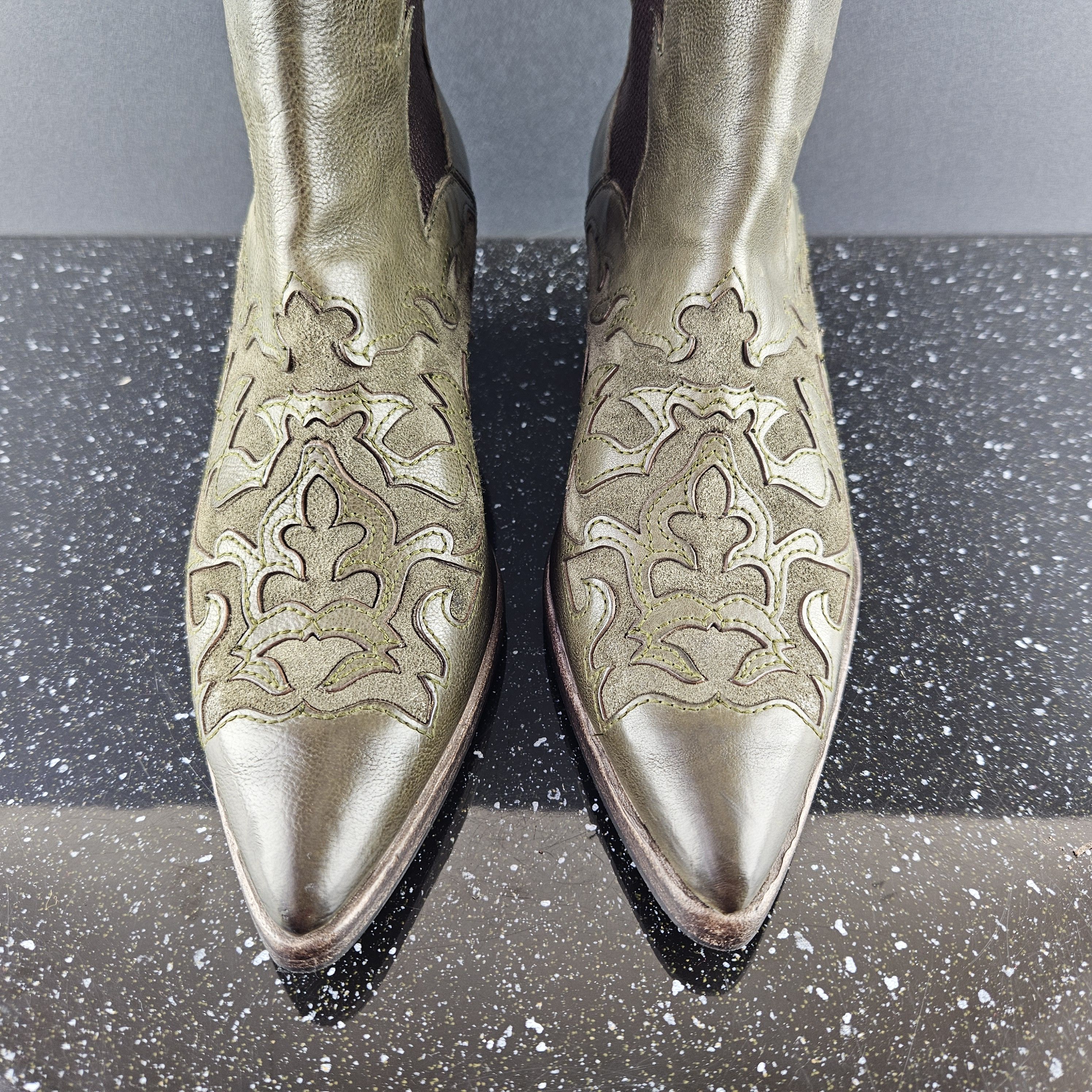 Alberto Fasciani Alberto Fasciani YARA 46036 Green Boots Sz 37 Size US 7 / IT 37 - 4 Thumbnail