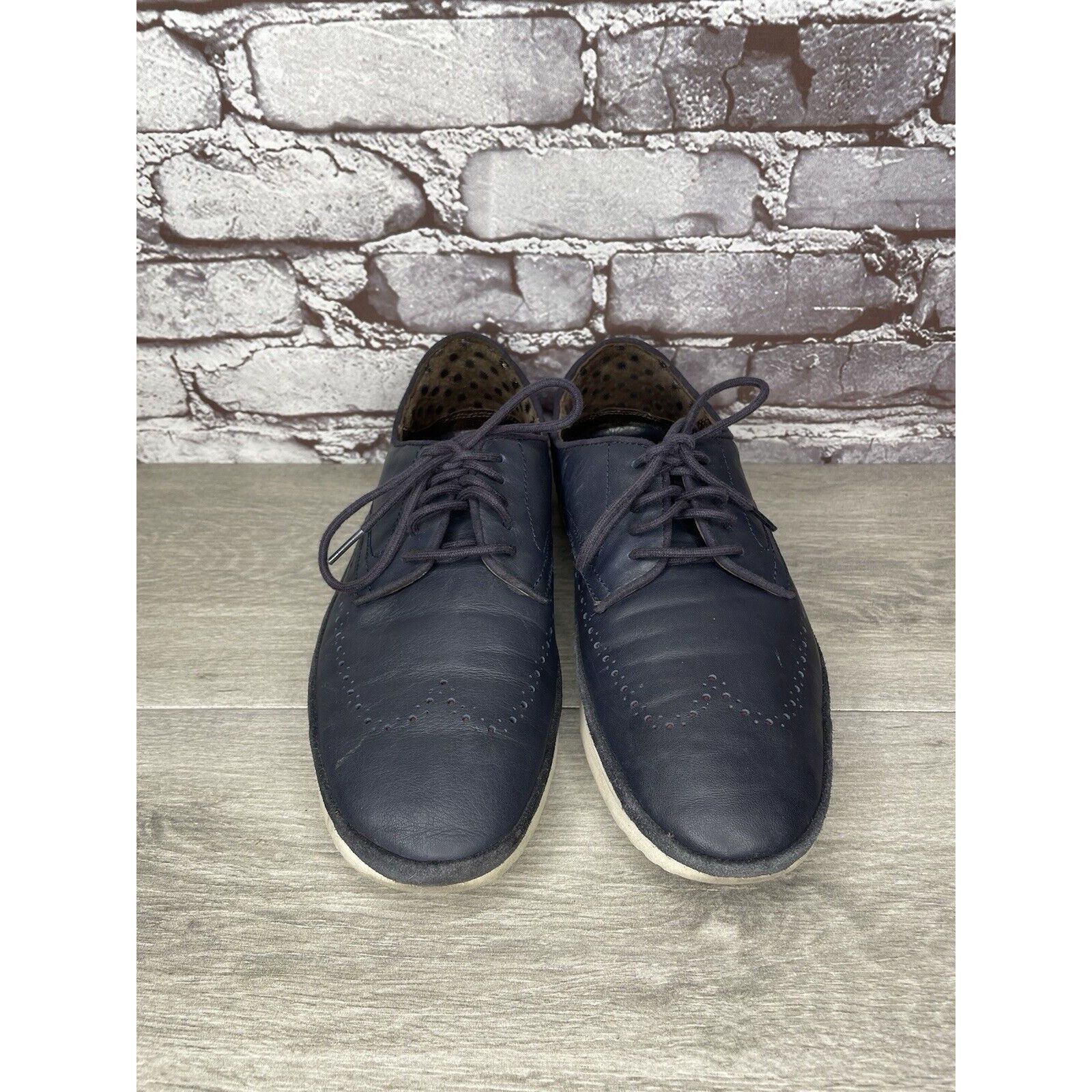 Ugg UGG Energ Blue Leather Cali Wingtip Derby Shoes Men’s Sz 8.5 Size US 8.5 / EU 41-42 - 18 Thumbnail