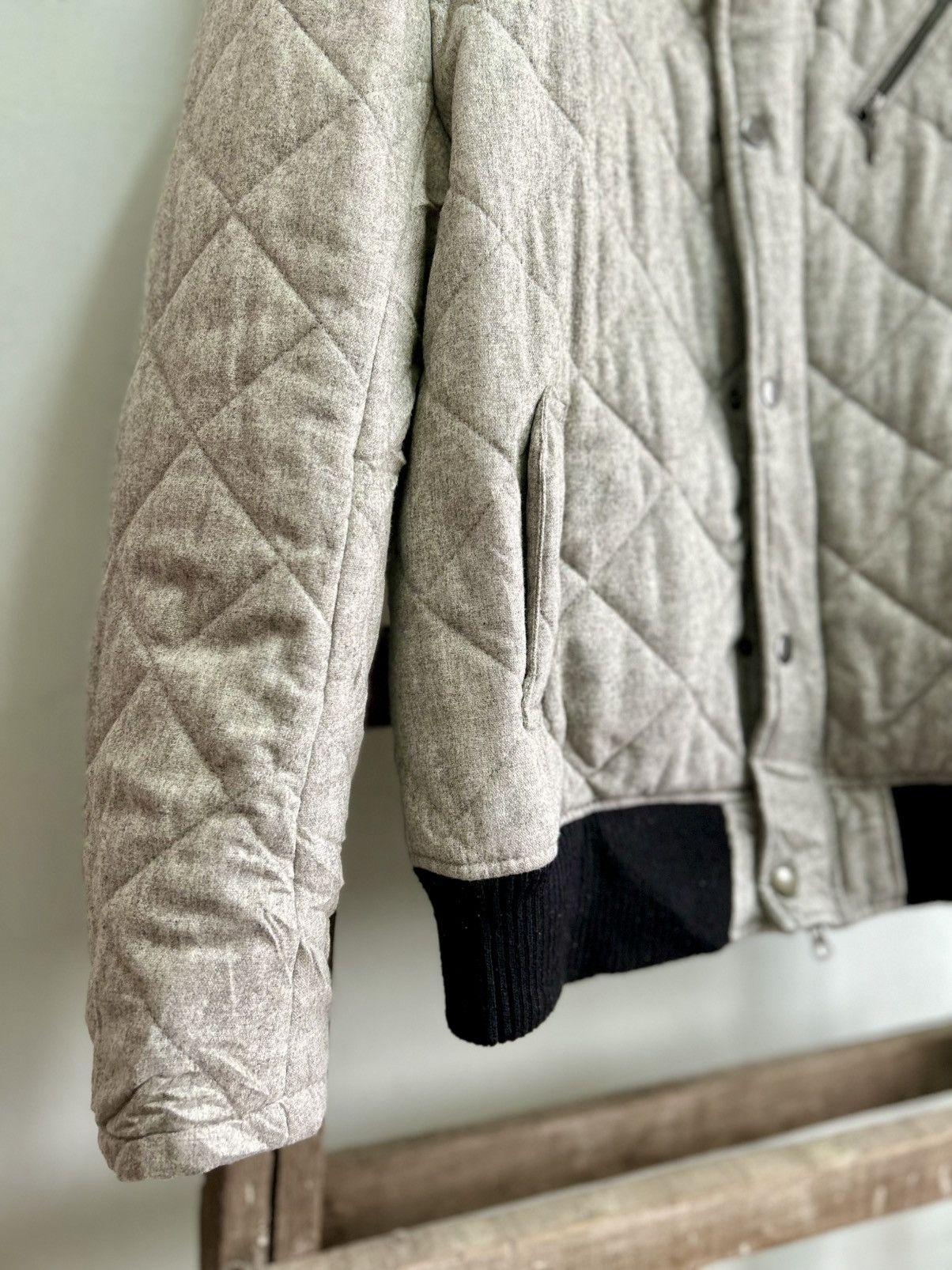 Michel Klein Vintage Michel Klein Quilted Bomber Jacket Size US M / EU 48-50 / 2 - 6 Thumbnail