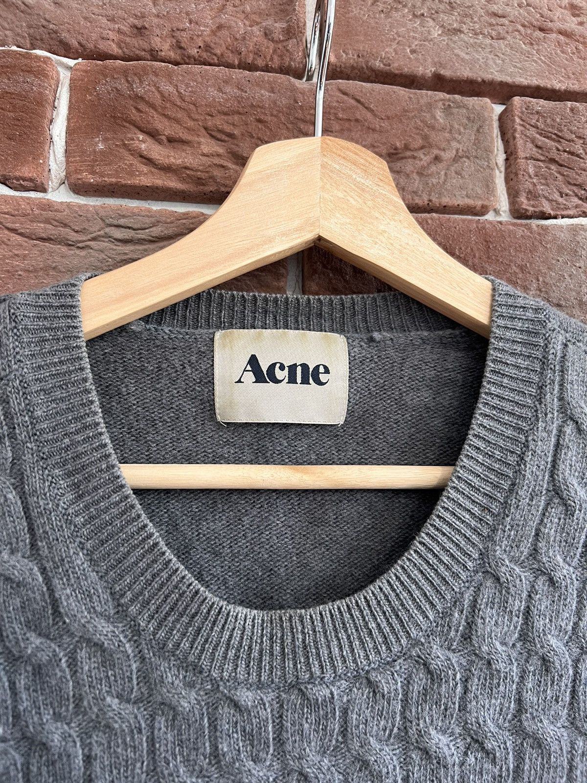 Acne Studios × Designer Acne Studios AW08 DF Layered Cable Wool Knit Luxury Casual Size US M / EU 48-50 / 2 - 4 Thumbnail