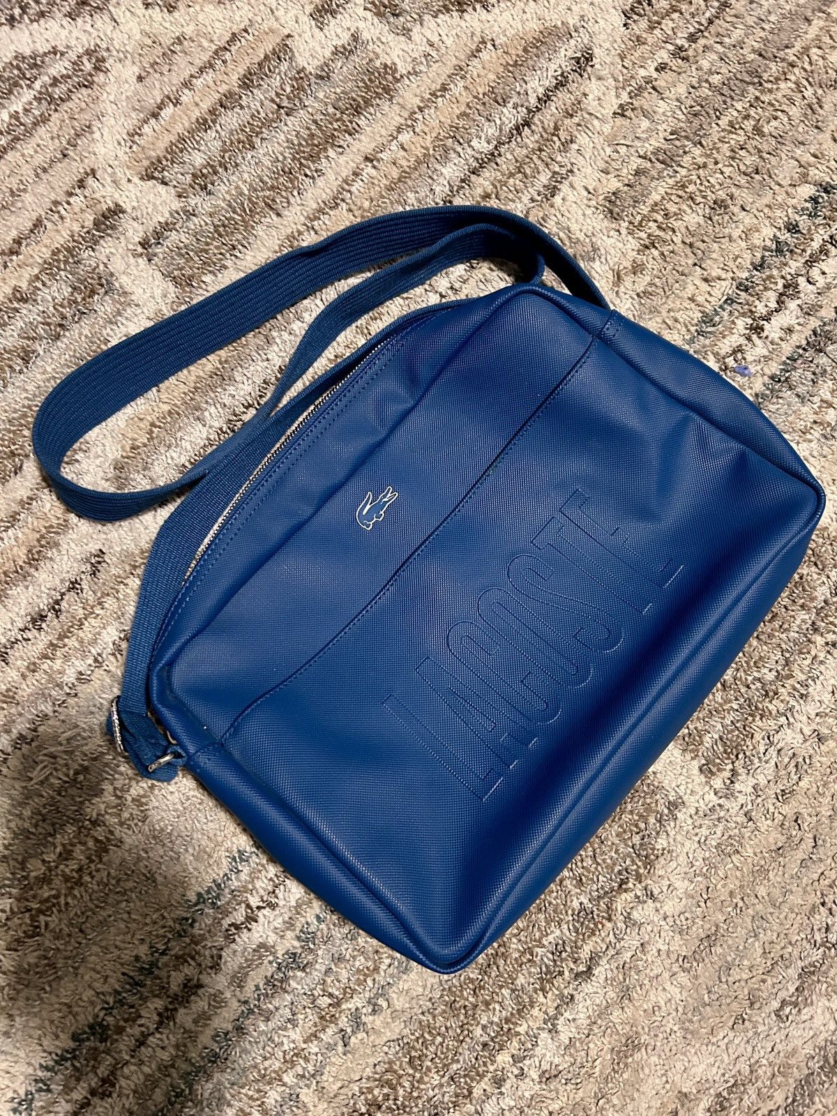 Lacoste Lacoste Men's NH2004MS Cross-Body Bag Dark Blue Size ONE SIZE - 1 Thumbnail