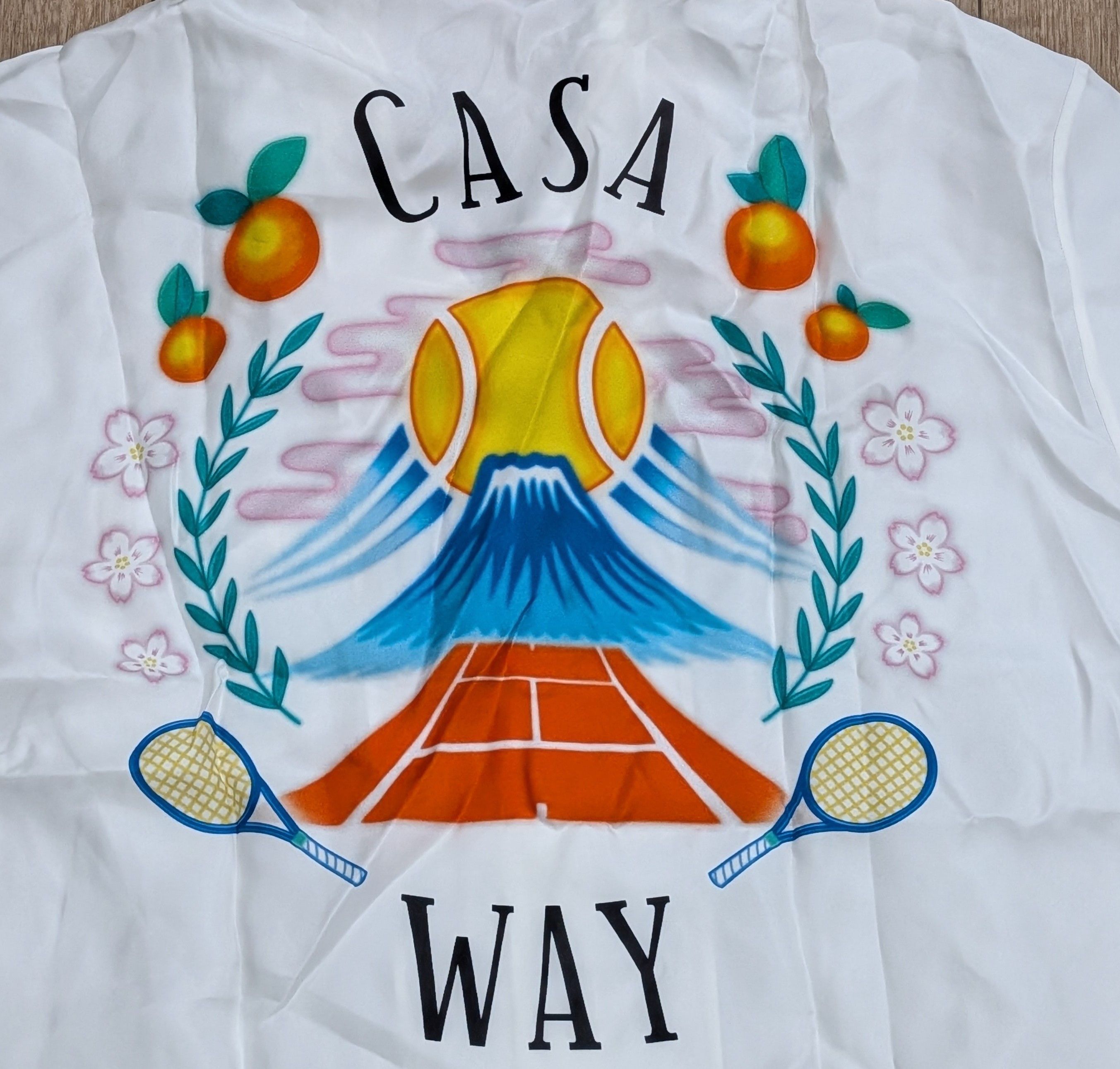 Casablanca Casablanca "Casa Way" Silk Button-Up Shirt White Multi XL Size US XL / EU 56 / 4 - 6 Thumbnail
