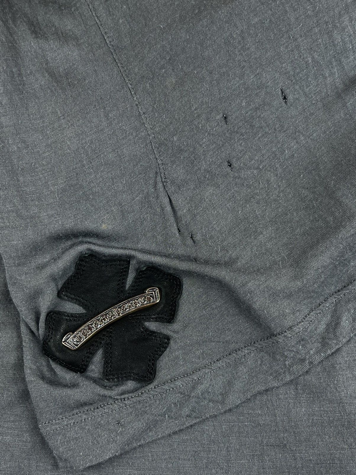 Chrome Hearts Chrome Hearts Silver Leather Patch Plus Thin Silk Hoodie Size XS / US 0-2 / IT 36-38 - 5 Thumbnail