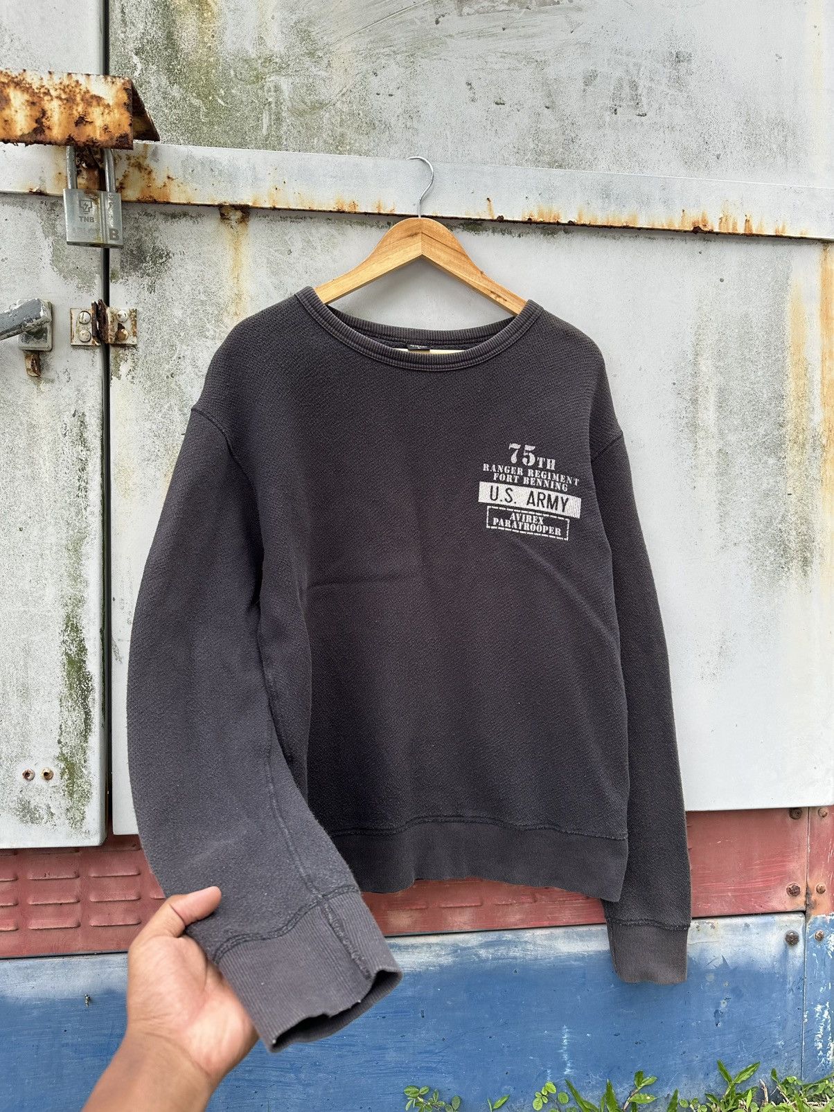 Avirex 🪖Vintage Faded Avirex Paratrooper Sweater Size US L / EU 52-54 / 3 - 1 Thumbnail