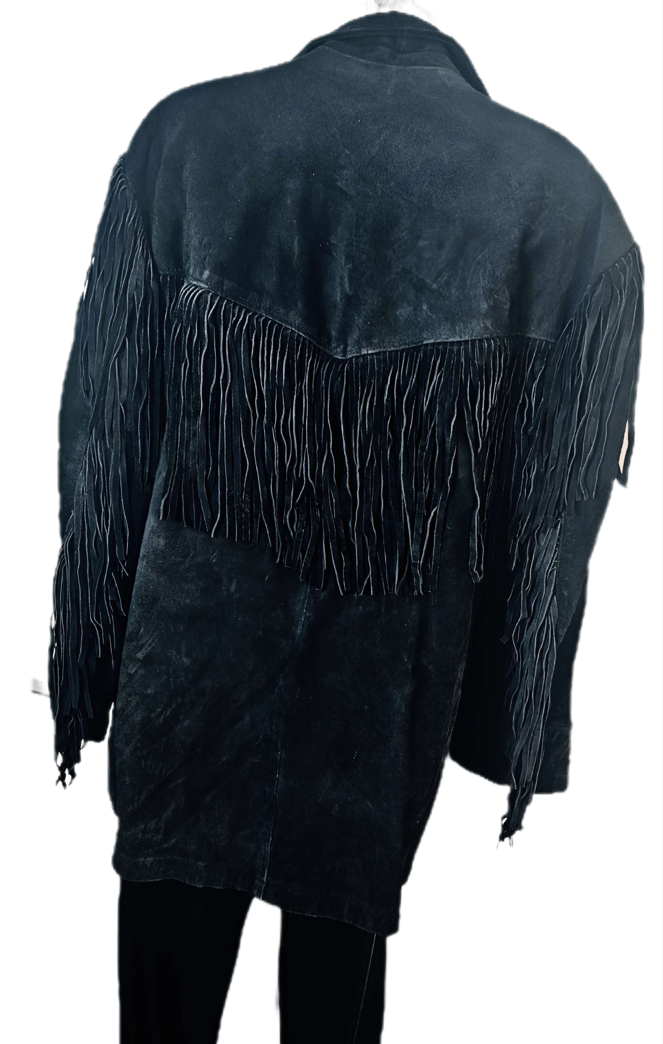 DKNY DKNY Rockstar 1980s Suede Fringe Jacket Men’s M Gently Used Size US M / EU 48-50 / 2 - 3 Thumbnail