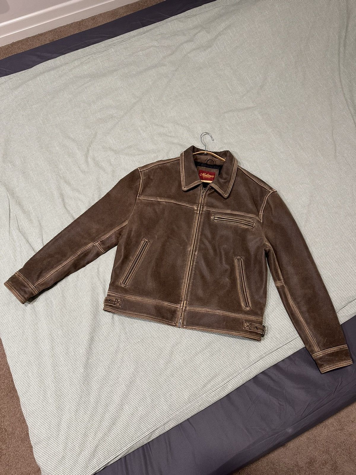 Mutimer MUTIMER AGED HEAVY WASH LEATHER JACKET | Grailed