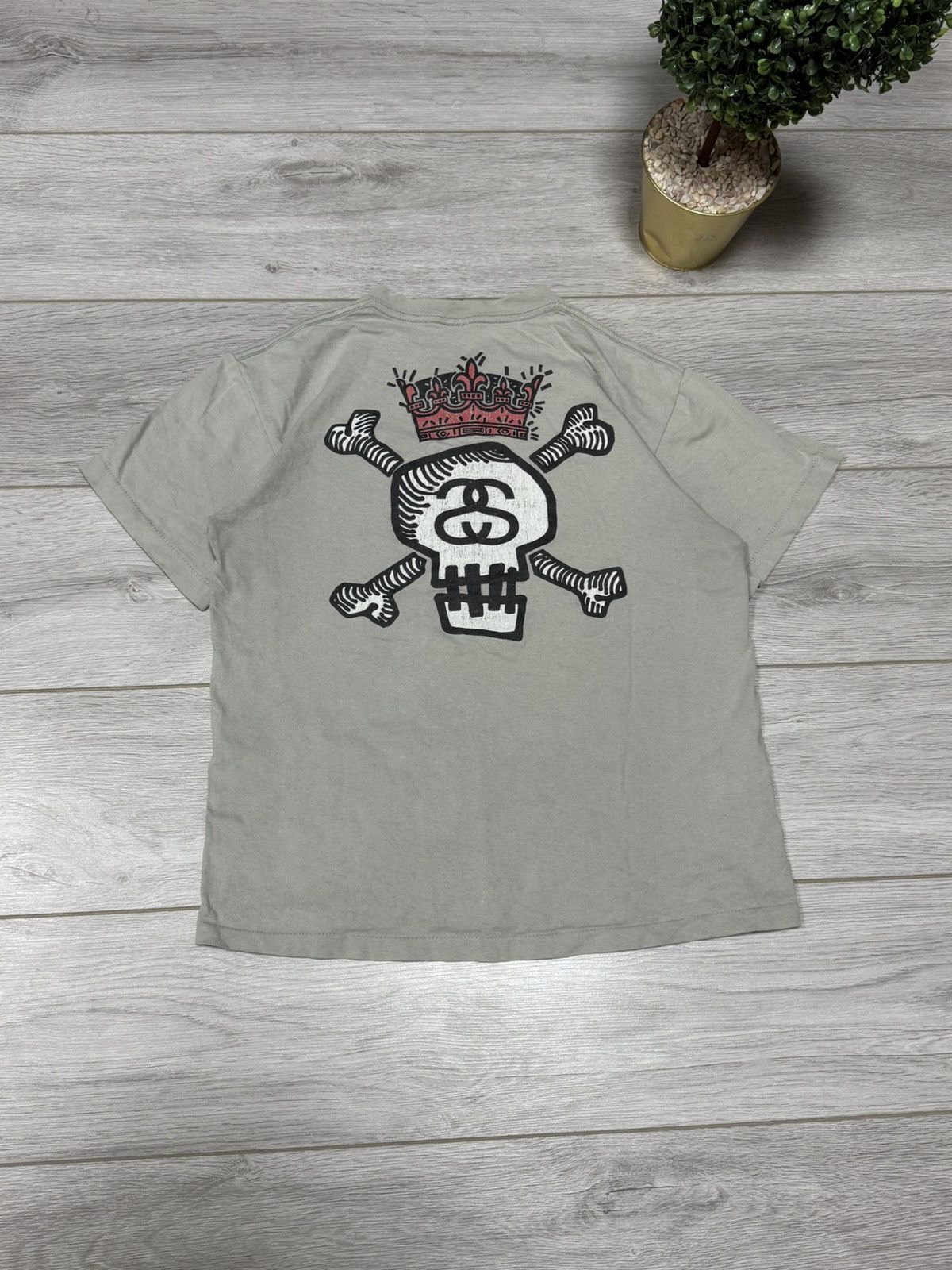 Stussy Stussy USA ☠️ SS big logo skull tee shirt vintage Size US M / EU 48-50 / 2 - 7 Thumbnail