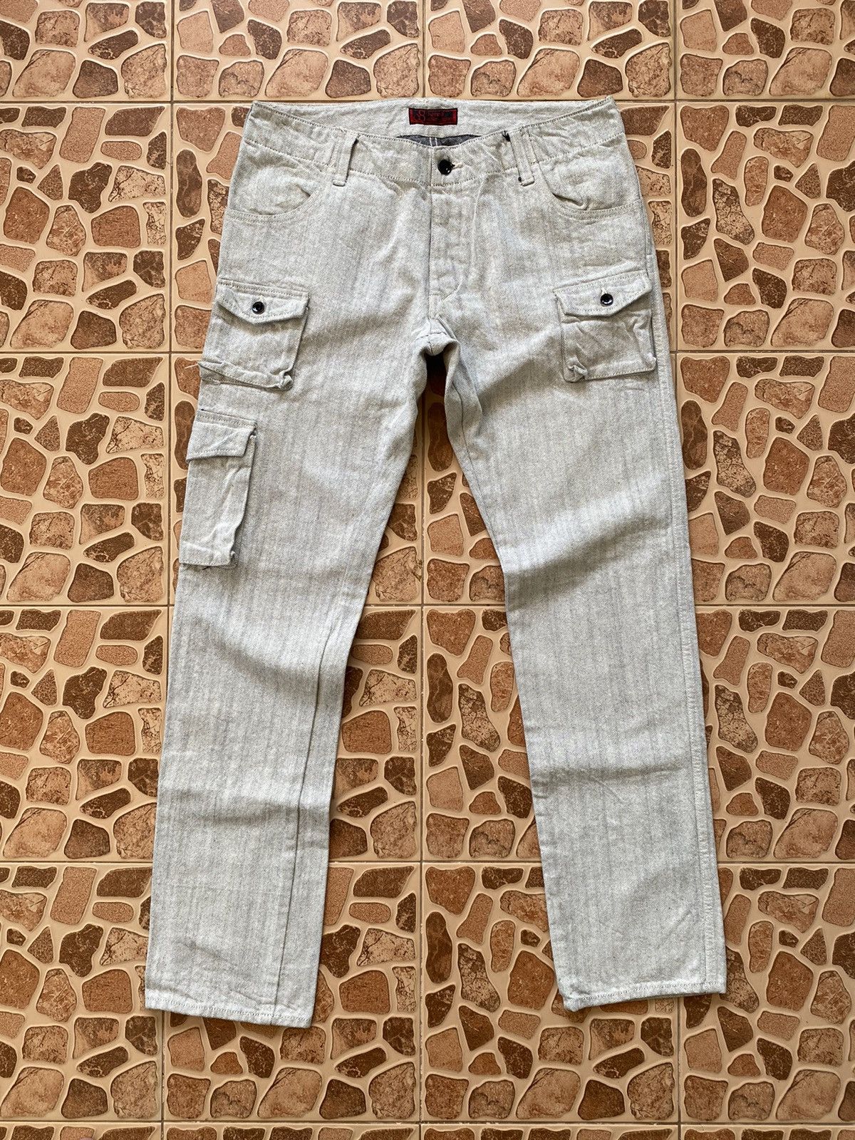 A$AP Rocky × Johnbull Raw Denim Cargo By Johnbull Size US 34 / EU 50 - 1 Thumbnail