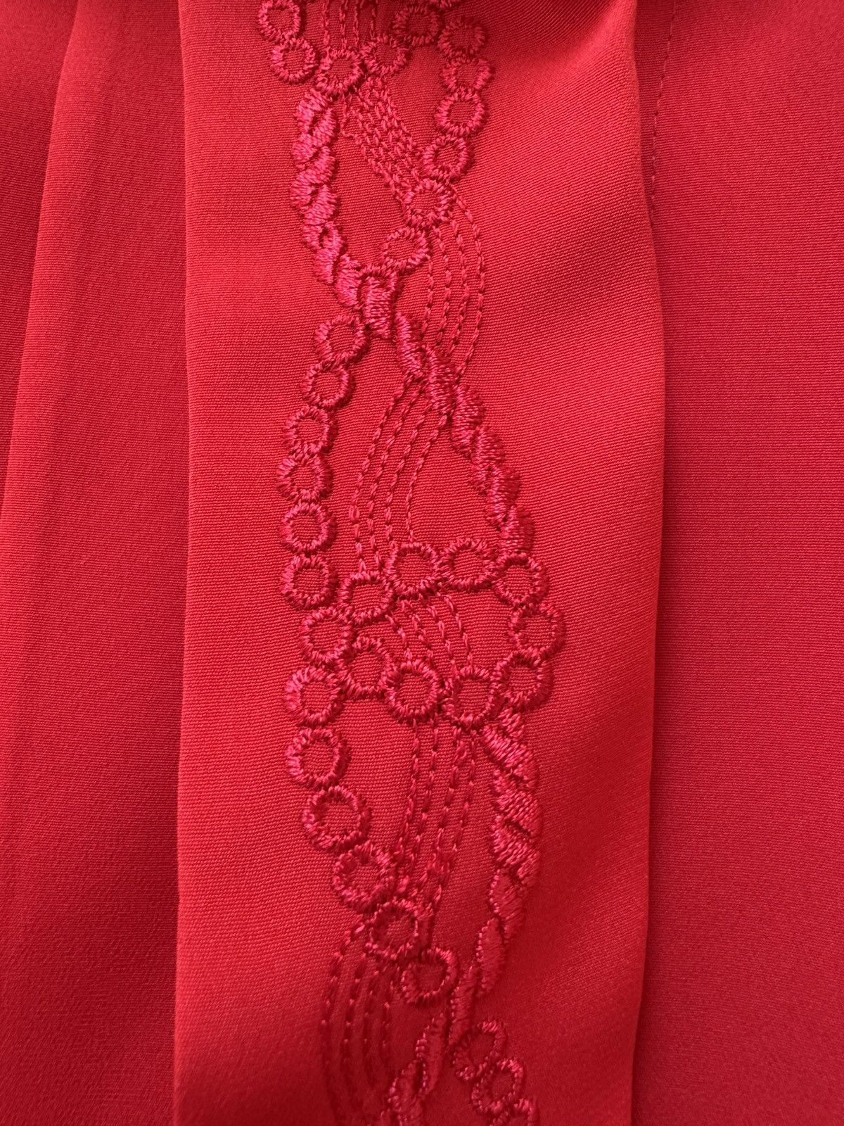 Vintage Yves St Clair women’s vintage 90s pleated embroidered China Size M / US 6-8 / IT 42-44 - 2 Thumbnail