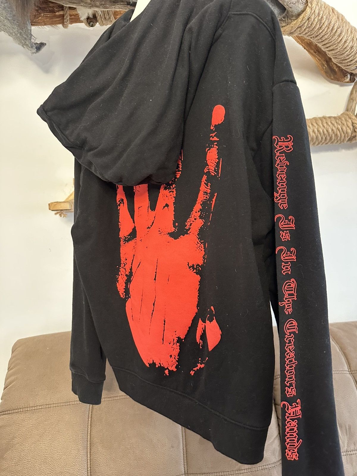 Revenge Revenge x XXXTentacion "Kill" hoodie in black, size L. Size US L / EU 52-54 / 3 - 5 Thumbnail
