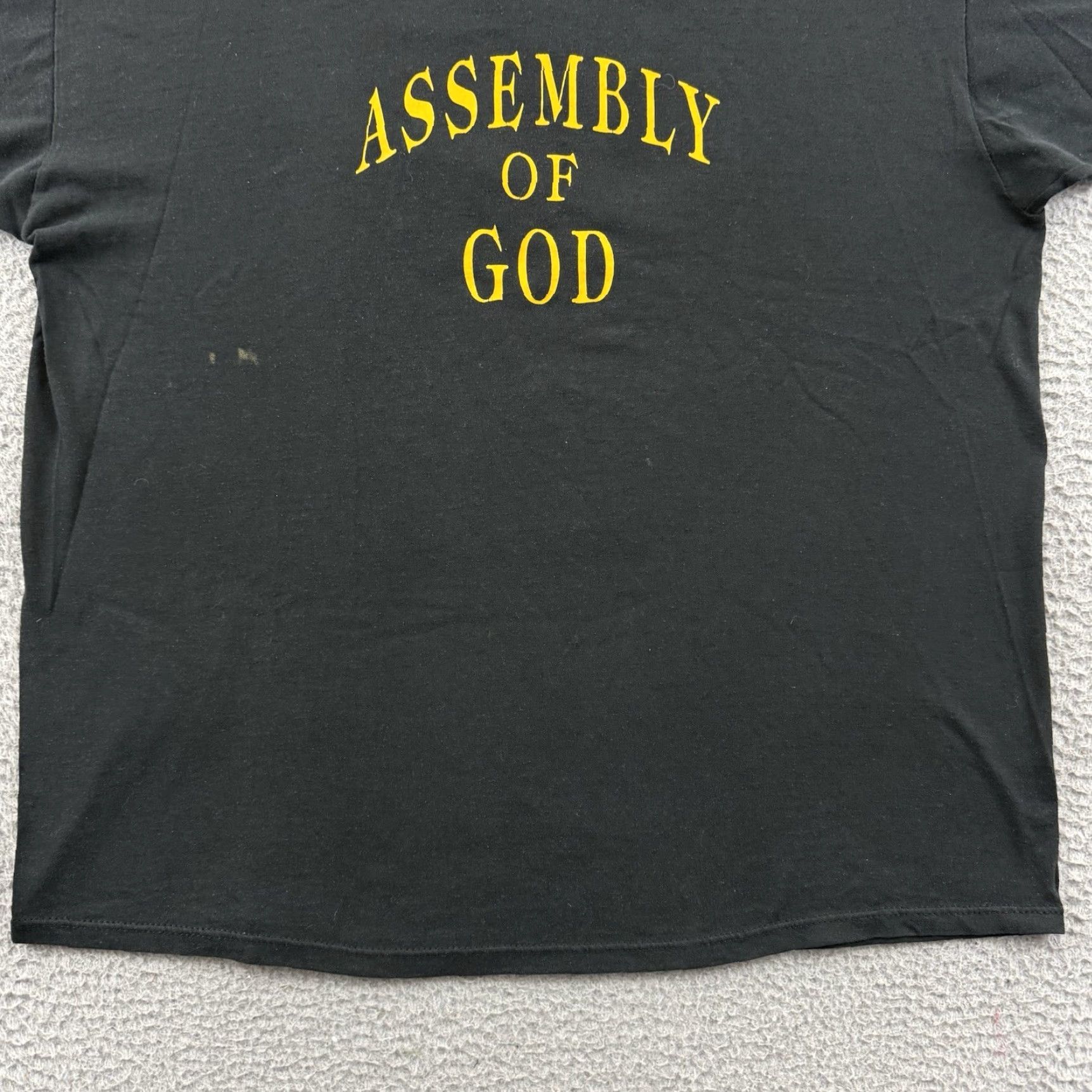 Russell Athletic VINTAGE Russell Athletic Shirt Mens XL Black Short Sleeve 80s 90s Jesus Graphic Print Size US XL / EU 56 / 4 - 2 Thumbnail