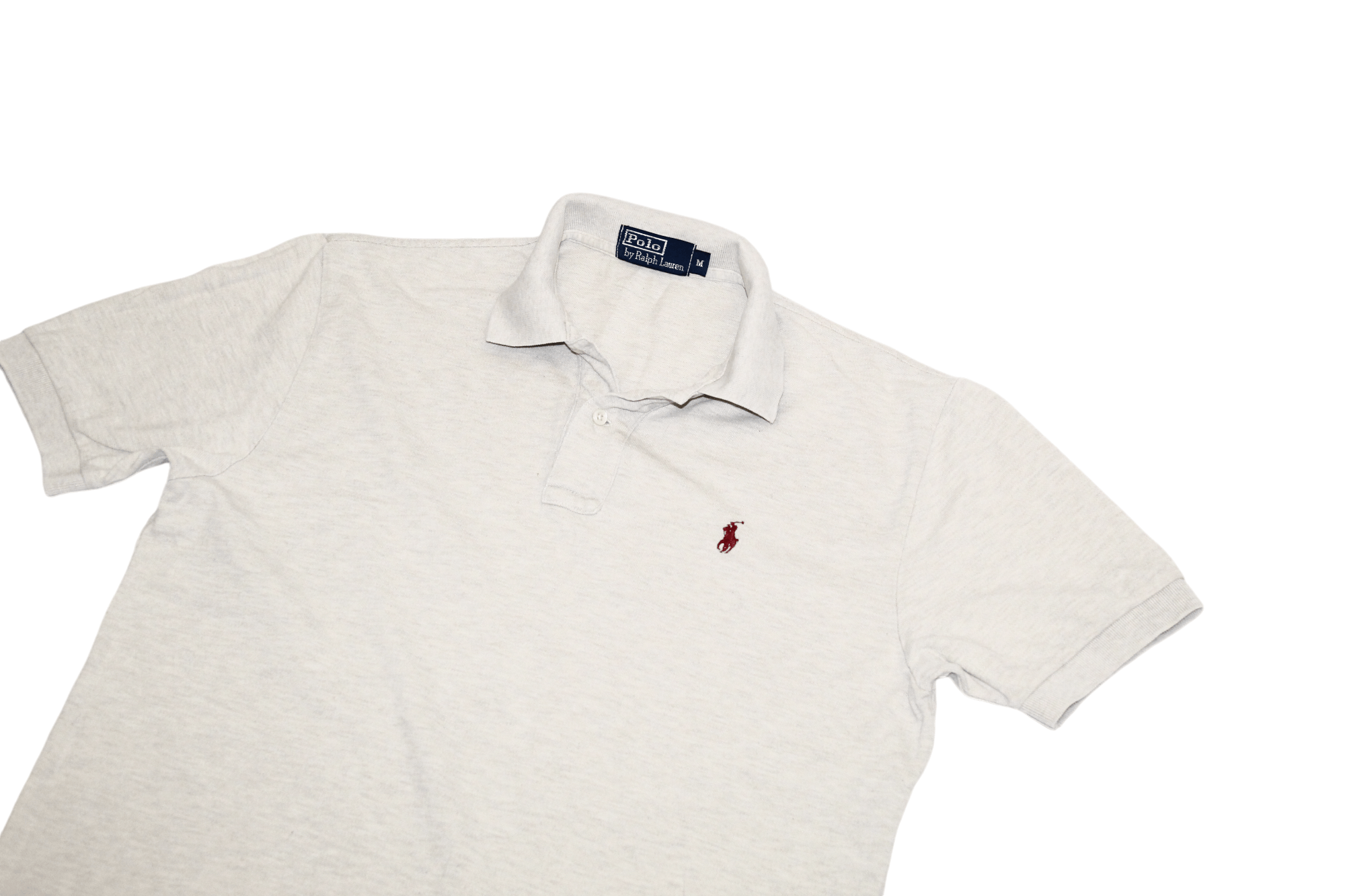 Polo Ralph Lauren VTG Polo Ralph Lauren Custom Fit Ecru Melange Baggy Shirt Size US M / EU 48-50 / 2 - 7 Thumbnail
