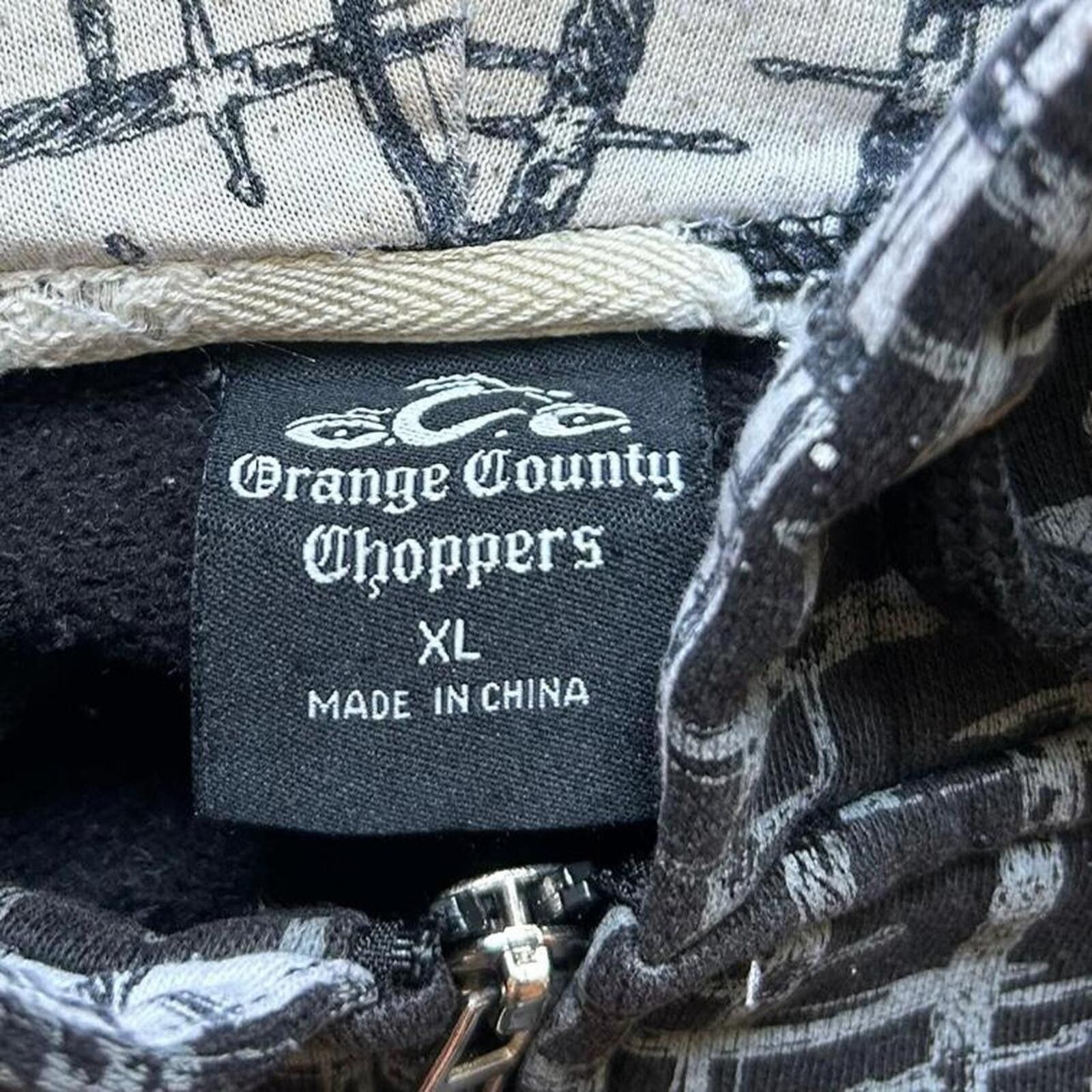 West Coast Choppers Vintage Y2k Orange County Choppers Aop Hoodie Sweatshirt XL Size US XL / EU 56 / 4 - 4 Thumbnail