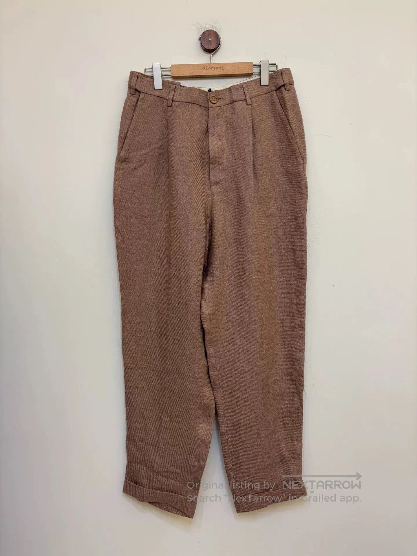 Magliano Magliano Thick Linen Elastic Waist Trousers. Size US 42 / EU 58 - 2 Thumbnail