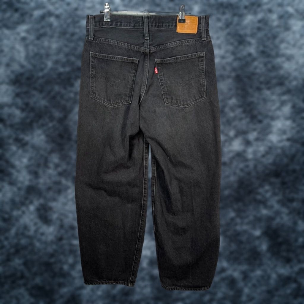 Levi's Levis Womens Jeans Baggy Dad Black Distressed 100% Cotton Denim Size 28 Regular Inseam 28" Straight Womens Size 28" / US 6 / IT 42 - 1 Thumbnail