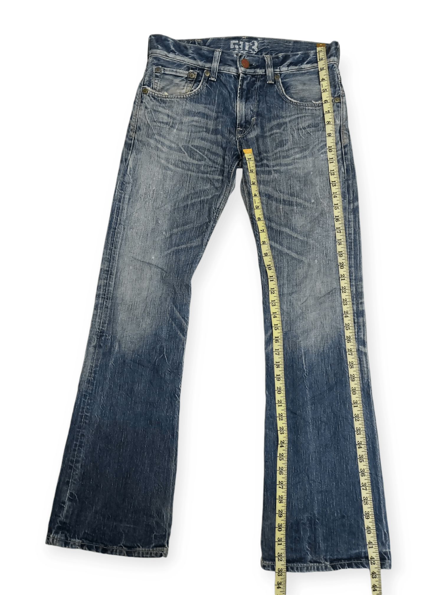 Edwin Flare Edwin 503 Blue Trip Denim Size US 32 / EU 48 - 18 Thumbnail