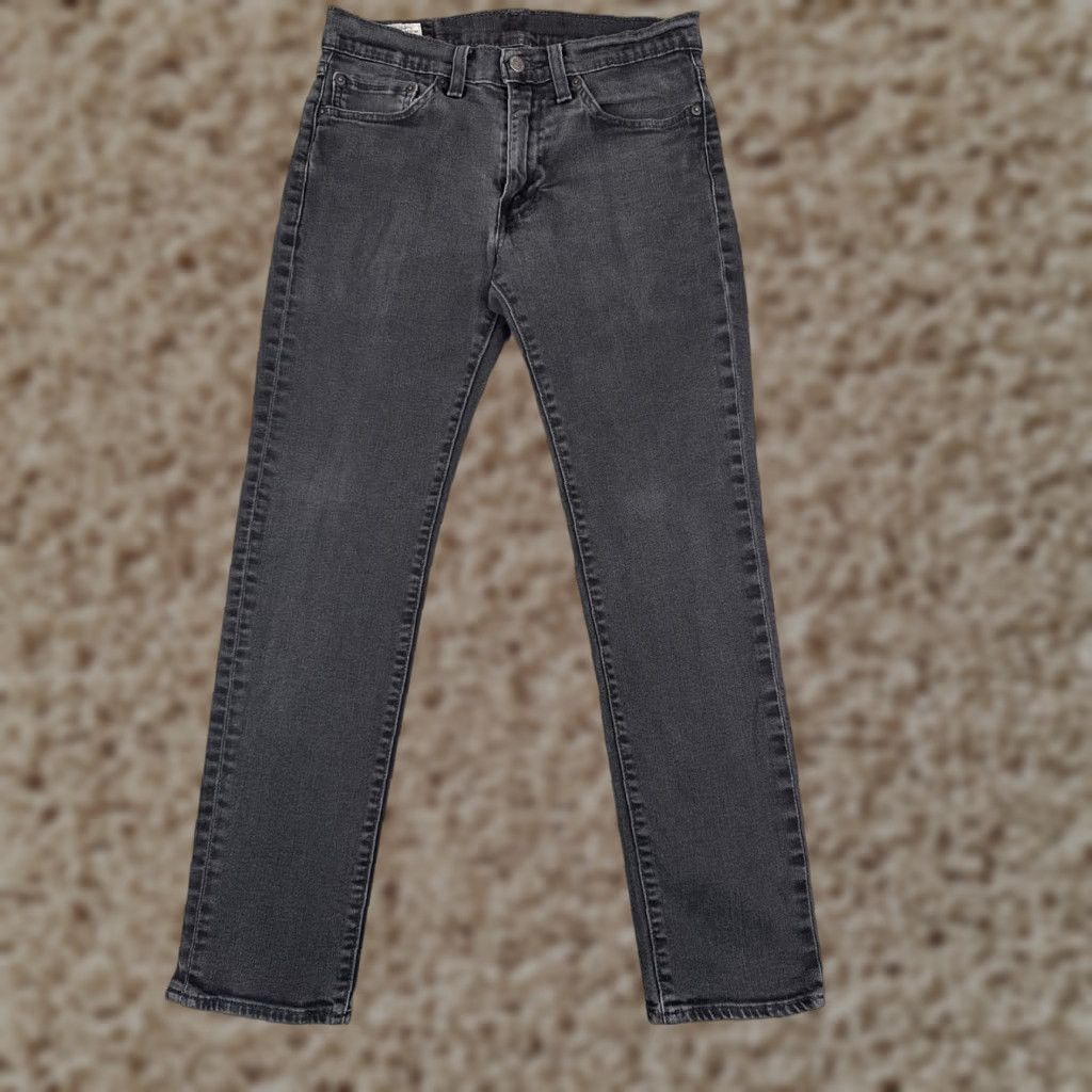 Levi's Levi's Jeans Adult 31 Black Denim Slim 511 Cotton Blend 5-Pocket Design Zip Inseam 28 in Regular Mens Size US 31 - 1 Thumbnail