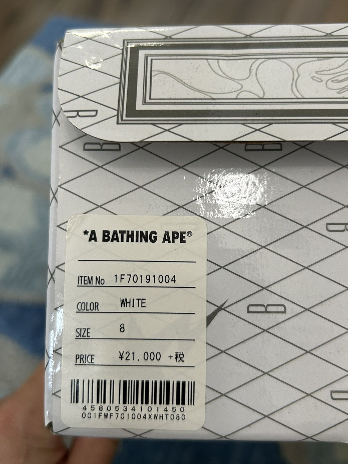 Bape A bathing ape bape sta low shark white Size US 8 / EU 41 - 11 Thumbnail