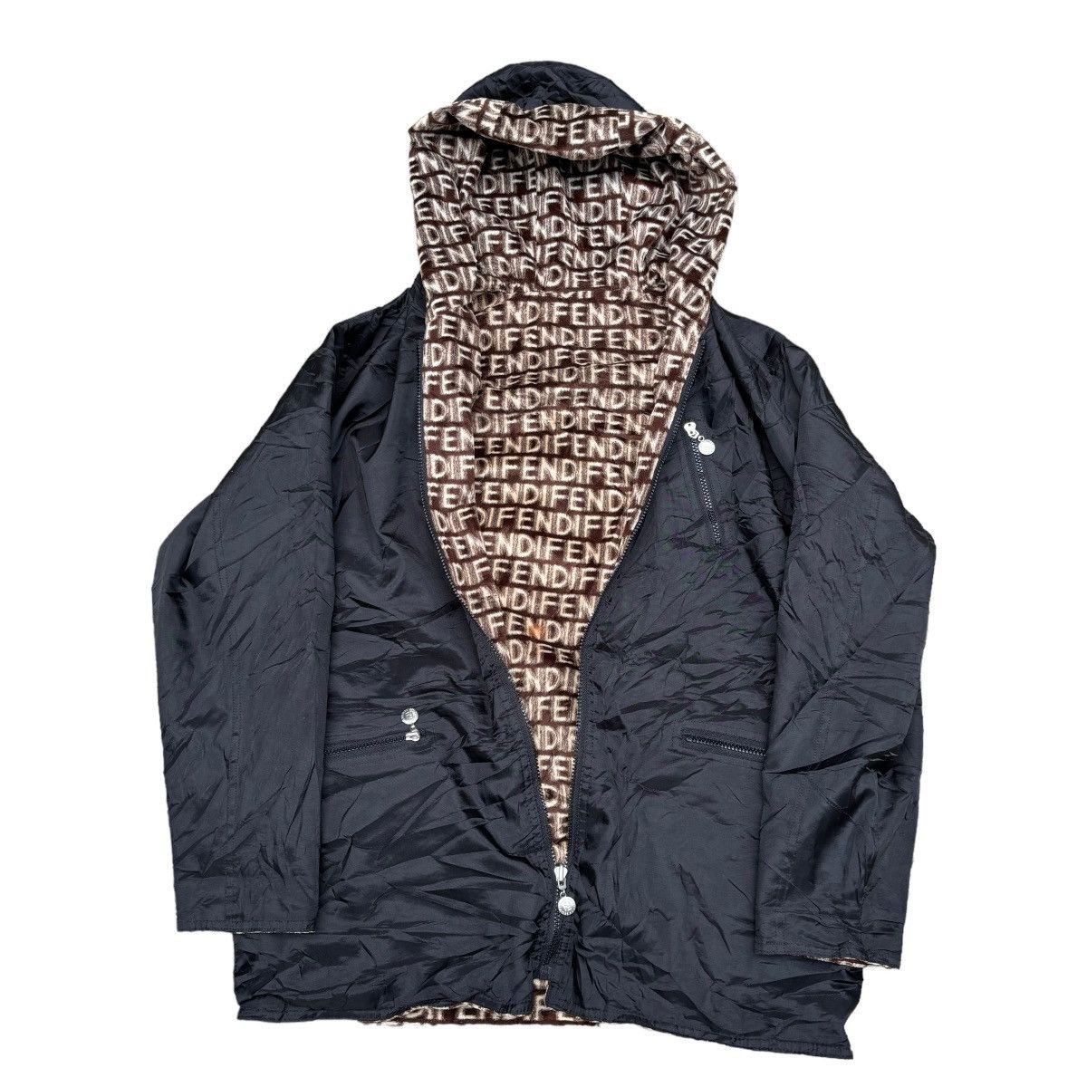 Fendi Vintage Fendi Zucca Motion Monogram Span Reversible Jacket Size US M / EU 48-50 / 2 - 7 Thumbnail