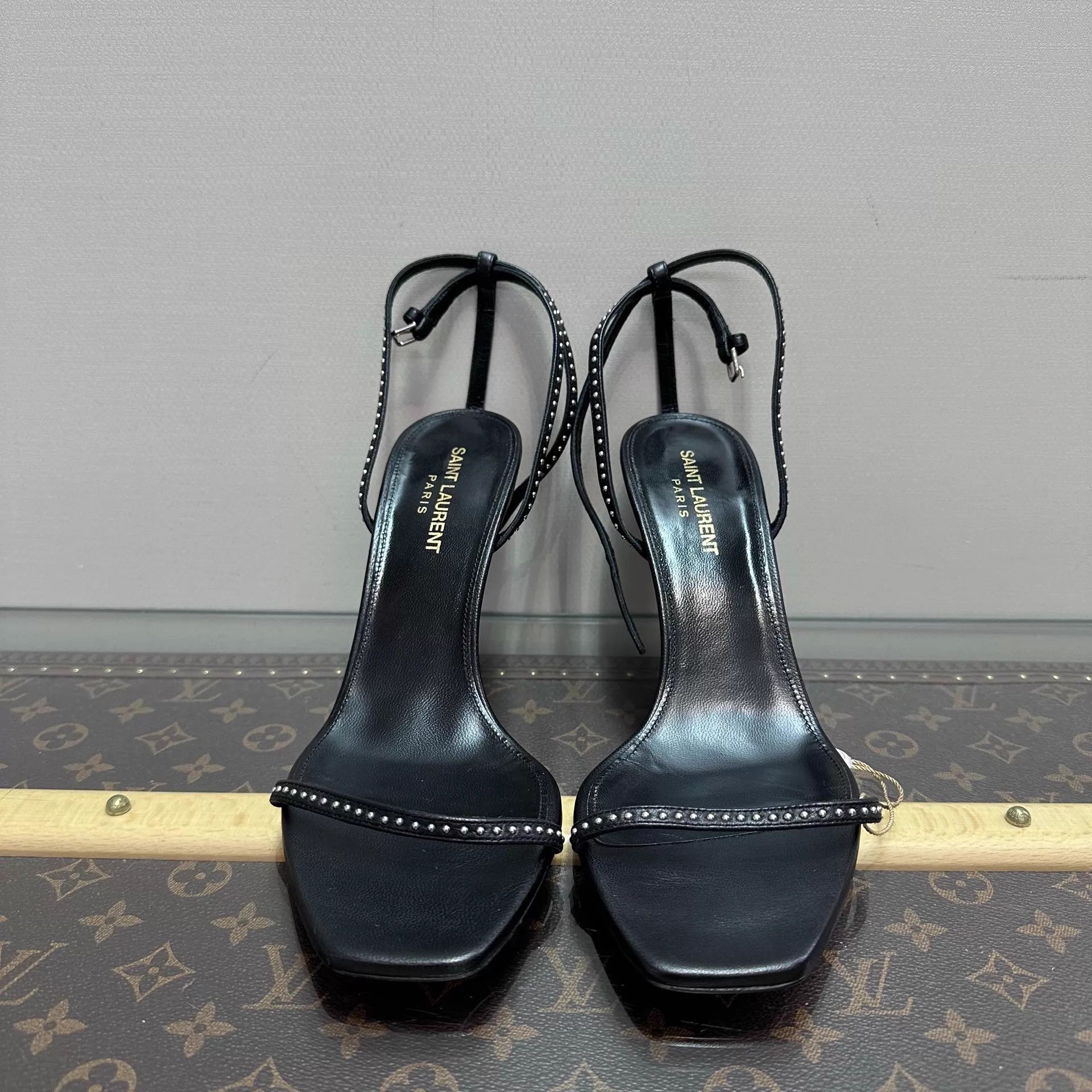 Saint Laurent Paris Saint Laurent Logo High Heels 38.5 Size US 8 / IT 38 - 3 Thumbnail