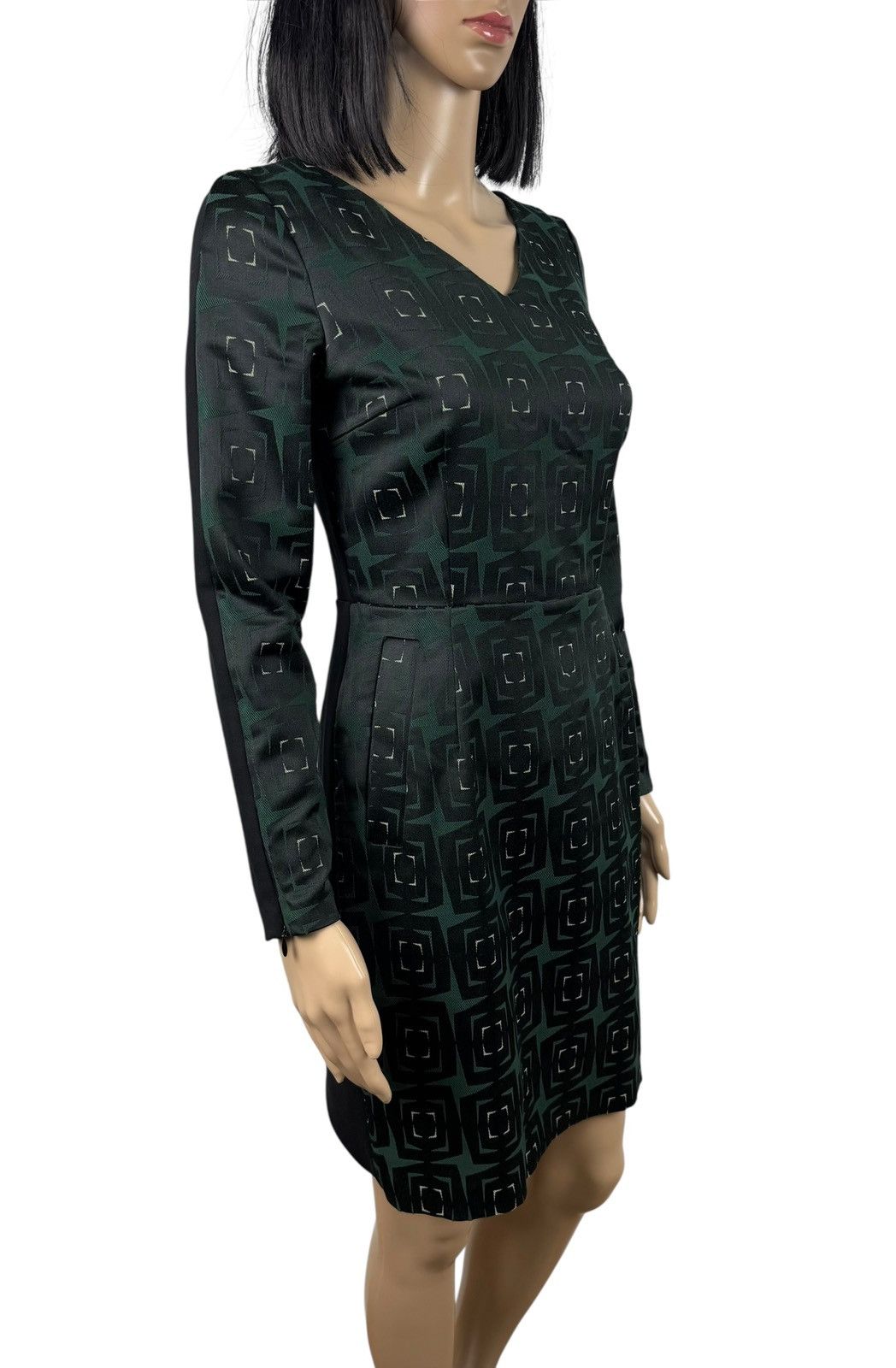 Baum und Pferdgarten Baum and Pferdgarten Printed Rayon Dress V-Neck DE34 IT40 Size S / US 4 / IT 40 - 4 Thumbnail