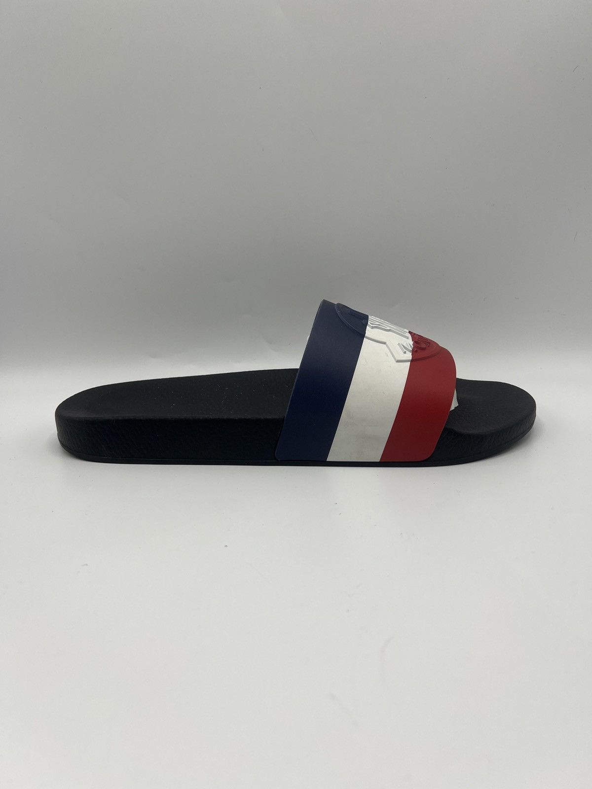 Moncler Moncler Basile Pool Slides "Black TriColour" (PreOwned) Size US 12 / EU 45 - 2 Thumbnail