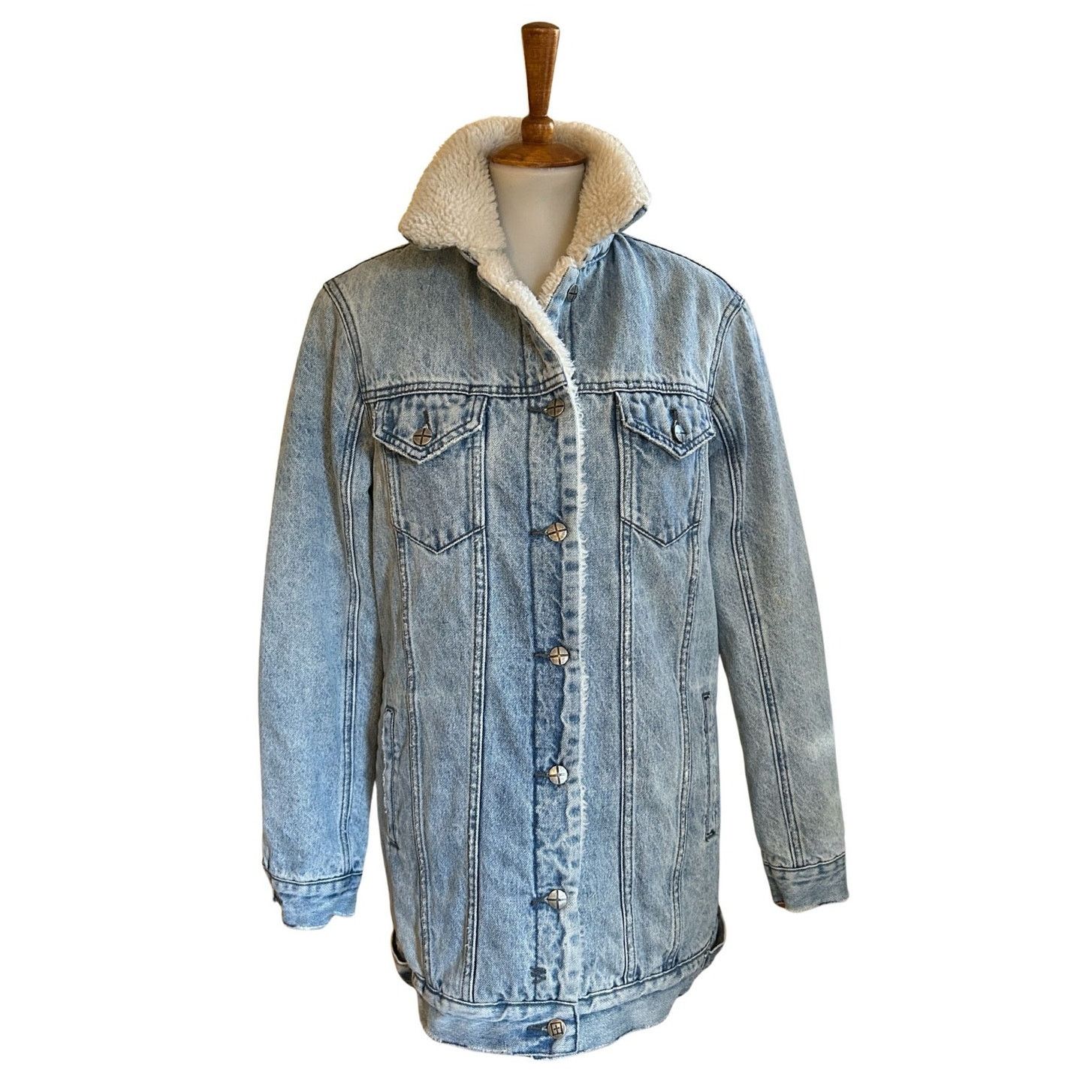 Ksubi x Barneys New York Denim Sherpa Lined Jacket