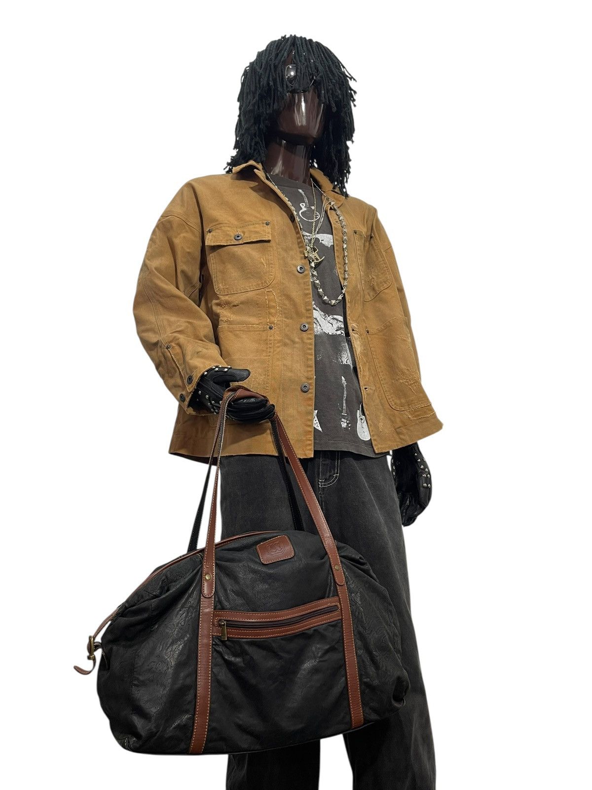 Genuine Leather Full Leather Kastoria Barcelona Duffle Travel Bag 6🟩 Size ONE SIZE - 5 Thumbnail