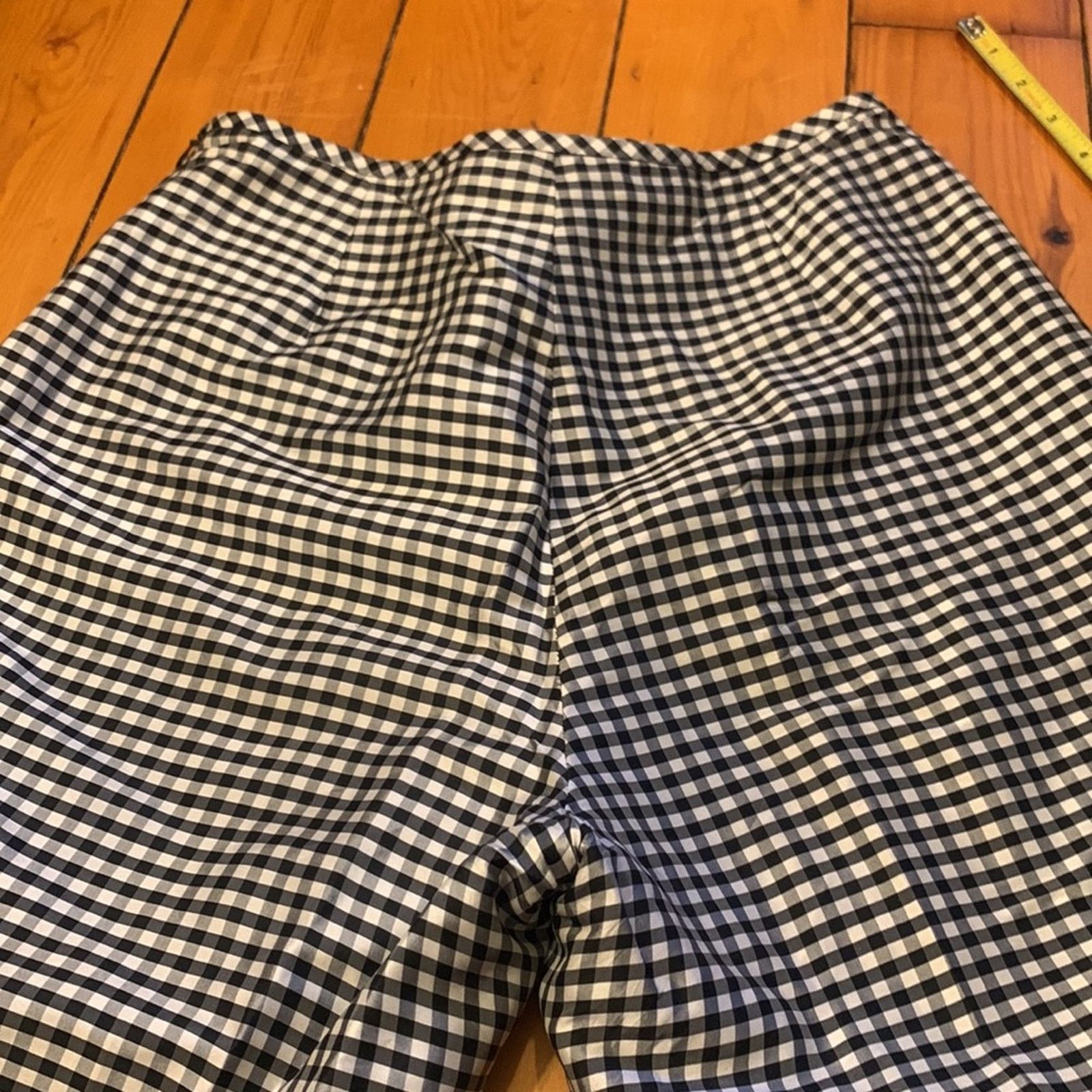 Evan Picone 90’s Evan-Picone black&white gingham check silk lined pants Size 28" / US 6 / IT 42 - 5 Thumbnail
