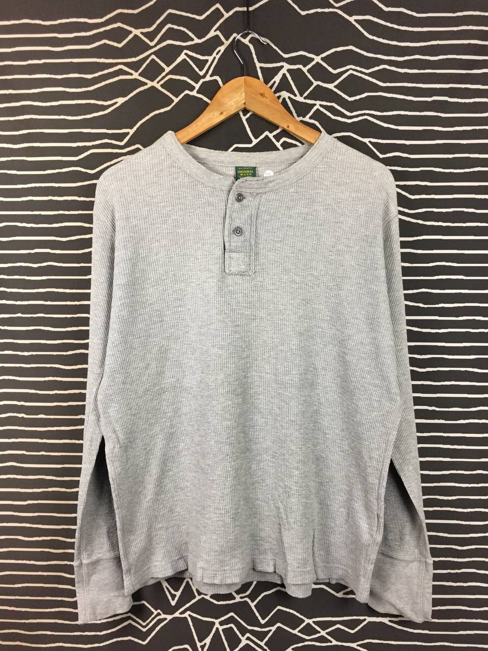 Uniqlo Uniqlo Authentic Original Wash Waffle Knit Henley Tee Size US XL / EU 56 / 4 - 1 Thumbnail