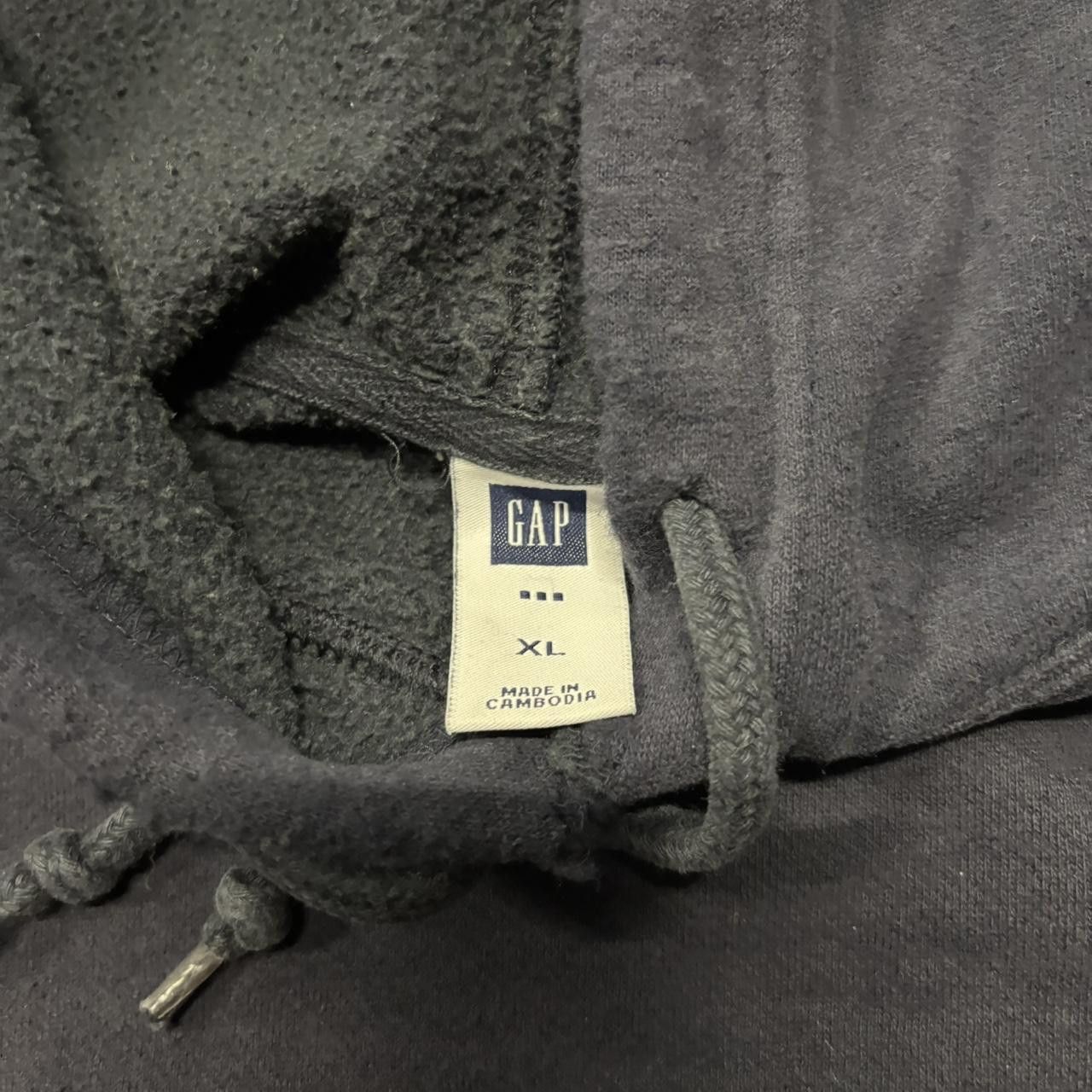 Gap × Vintage Crazy Vintage Y2K/2000s Faded Navy Blue Gap Boxy Hoodie! Size US XL / EU 56 / 4 - 6 Thumbnail