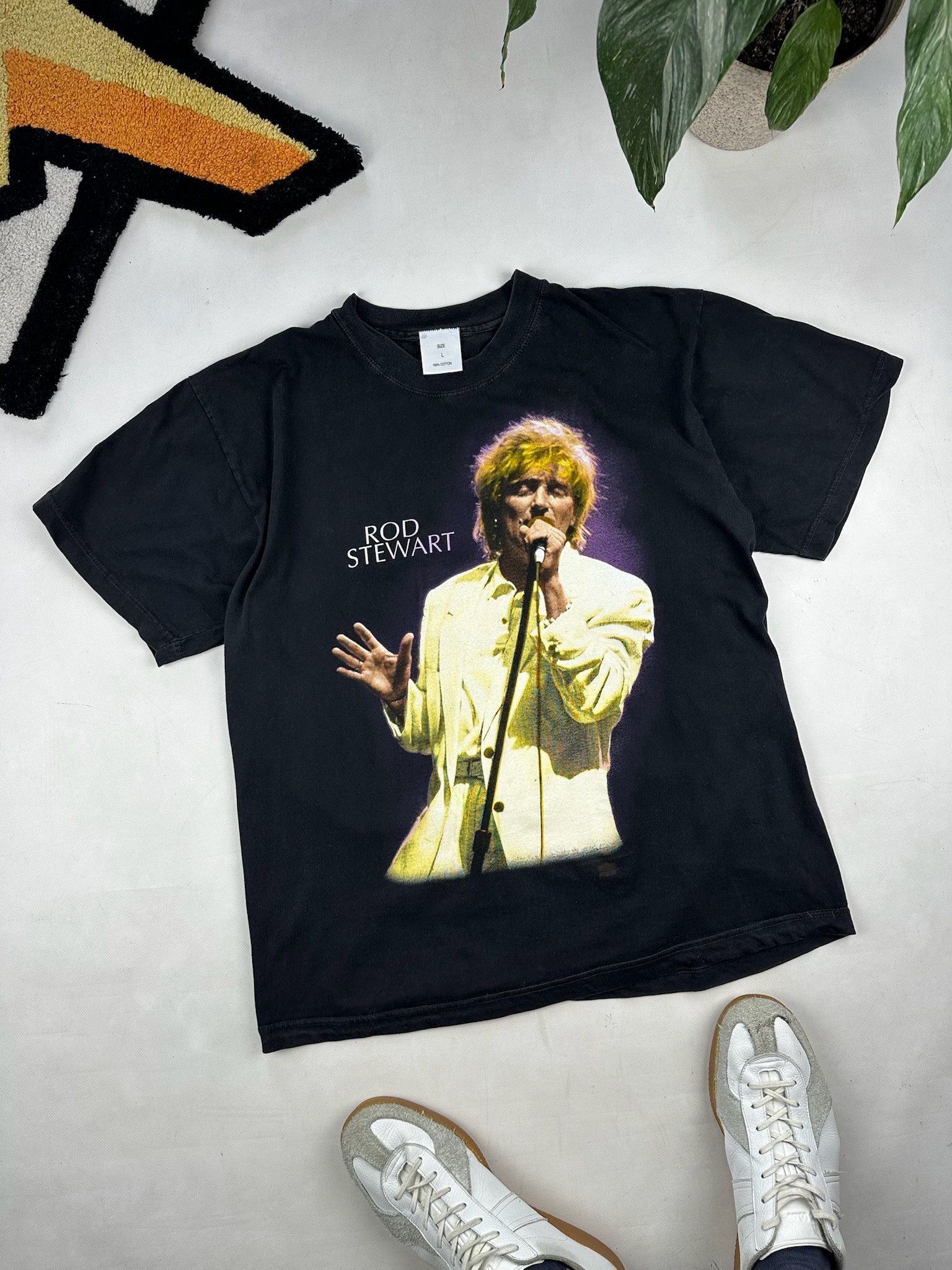 Band Tees 1993 VINTAGE ROD STEWART A NIGHT TO REMEMBER SINGLE STITCH T Size US L / EU 52-54 / 3 - 3 Thumbnail