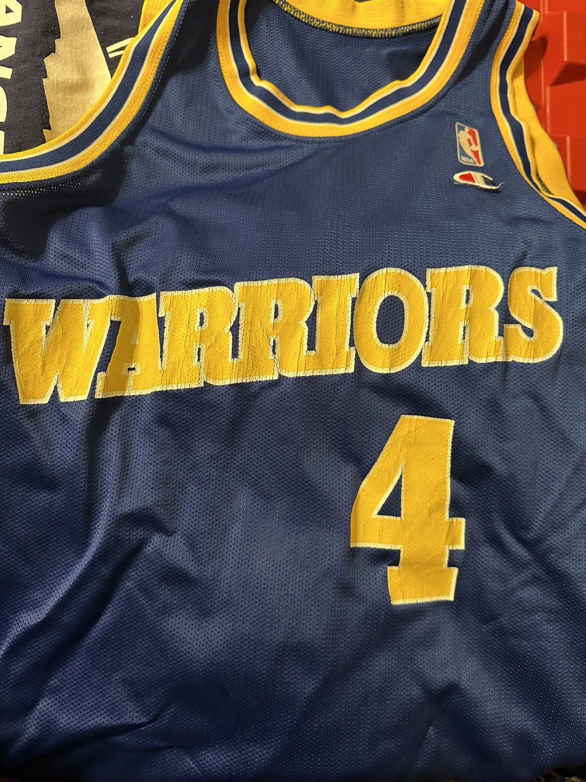 Champion × NBA × Vintage Vintage Weber Jersey 90’s Golden State Warriors Champion Size US L / EU 52-54 / 3 - 3 Thumbnail