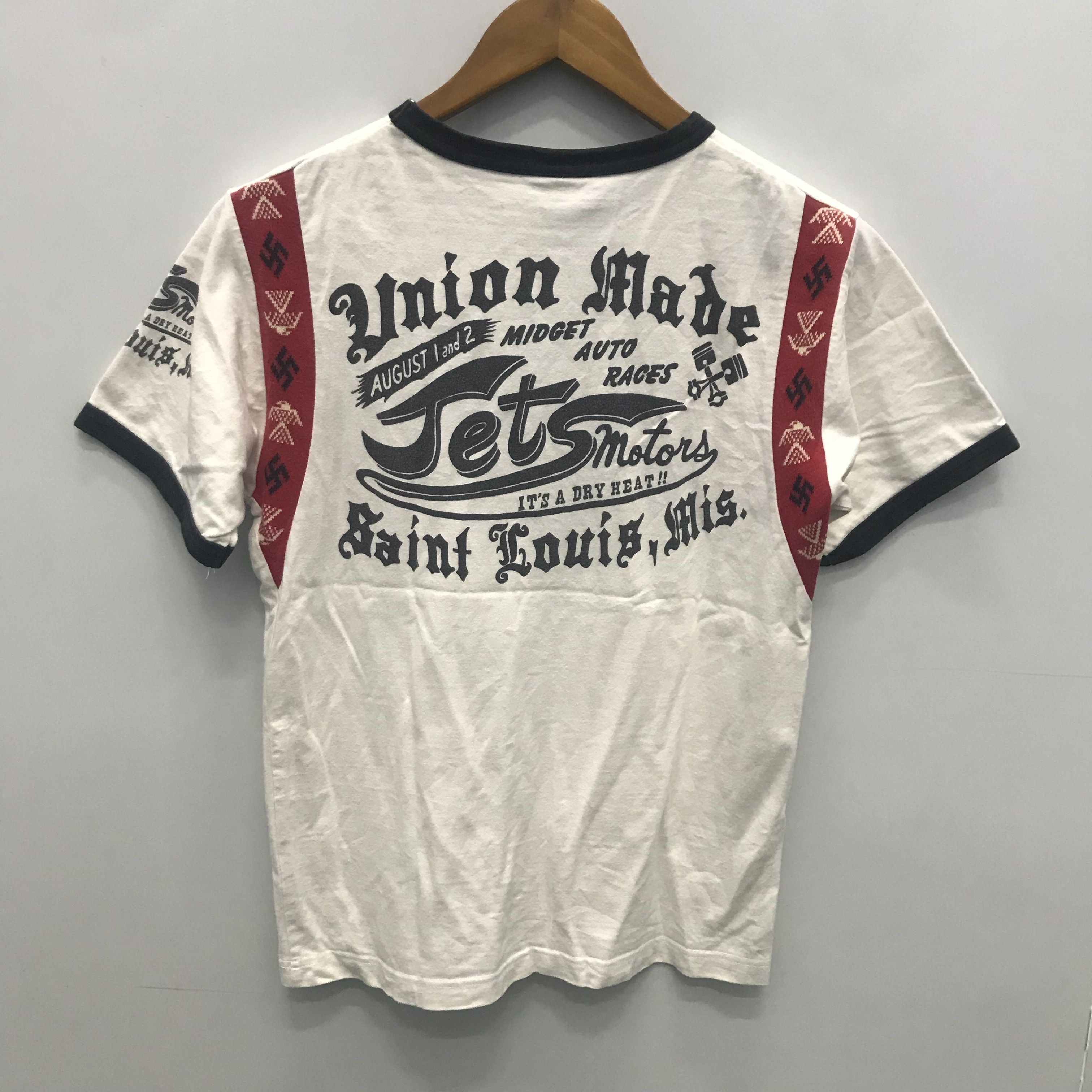 Indian Motorcycle × Japanese Brand MWS - “Thompson Product” Motorcyclist Wear Tshirt Size US S / EU 44-46 / 1 - 2 Thumbnail