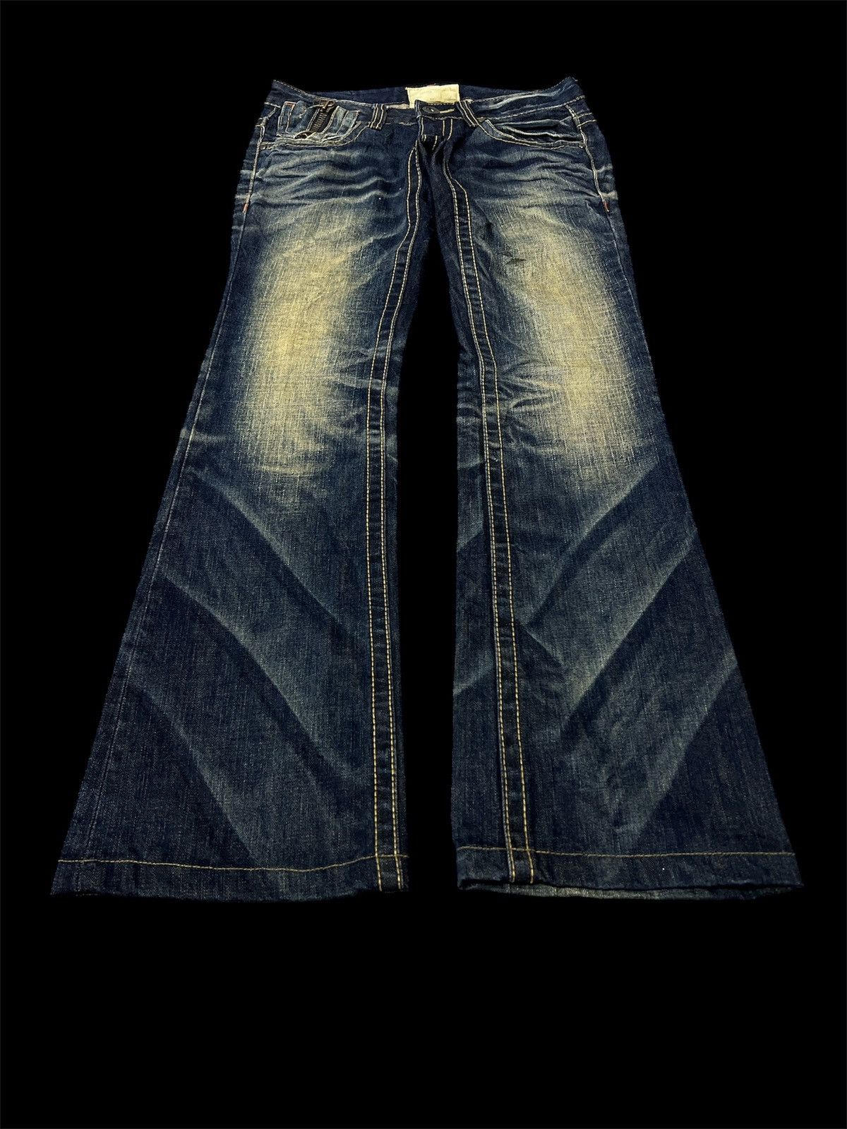 Japanese Brand × Jean FLARED‼️LOLITA RUSTY DISTRESSED DENIM PANT Size US 28 / EU 44 - 4 Thumbnail