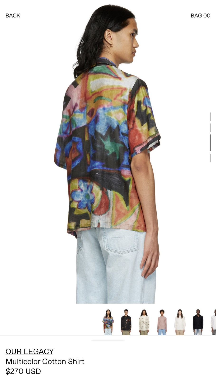 Our Legacy Our Legacy Multicolor Cotton Shirt Oversized Summer Art Tee Size US M / EU 48-50 / 2 - 6 Thumbnail