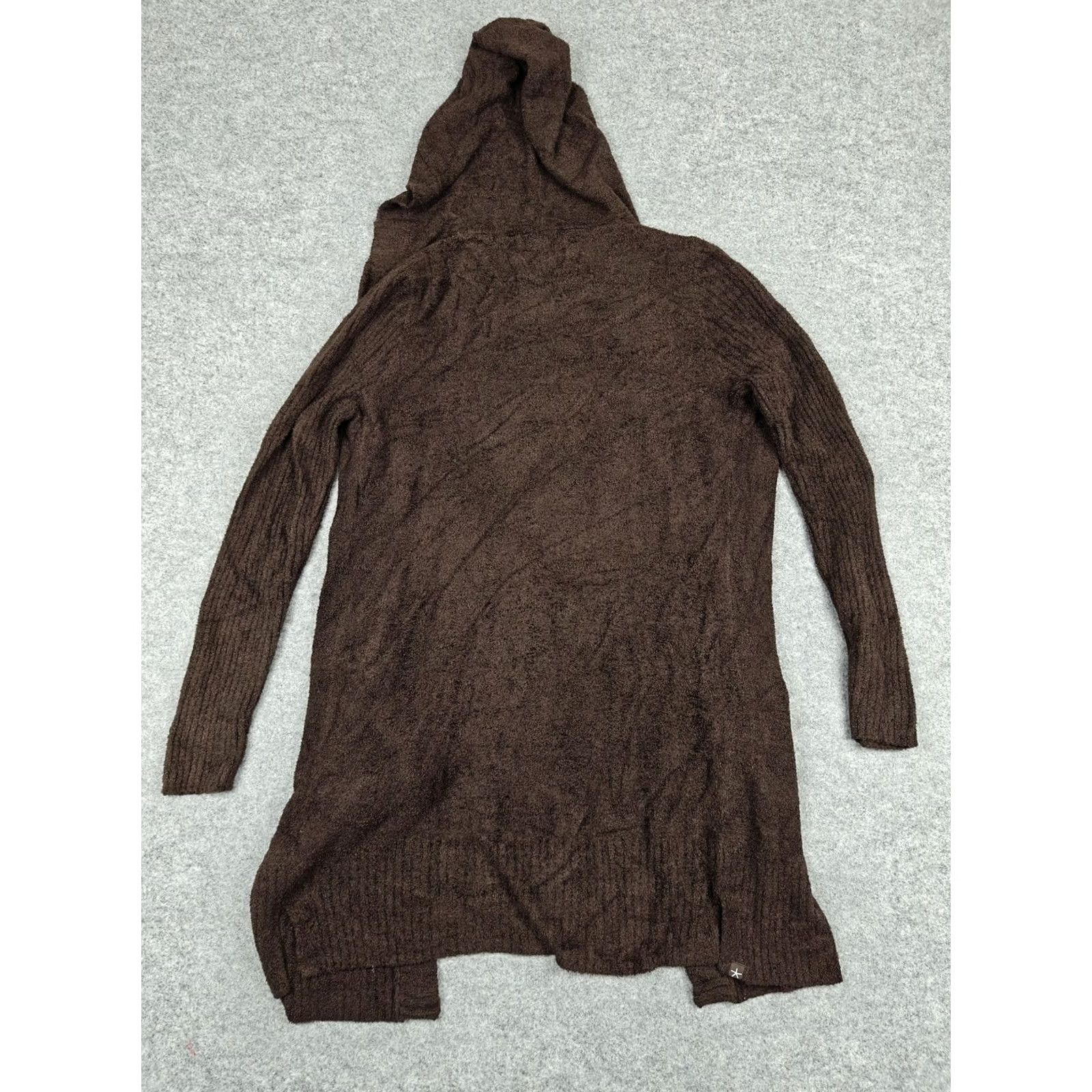 Vintage VINTAGE Barefoot Dreams Cardigan Womens S Brown CozyChic Lite Hooded Open Front Size S / US 4 / IT 40 - 5 Thumbnail
